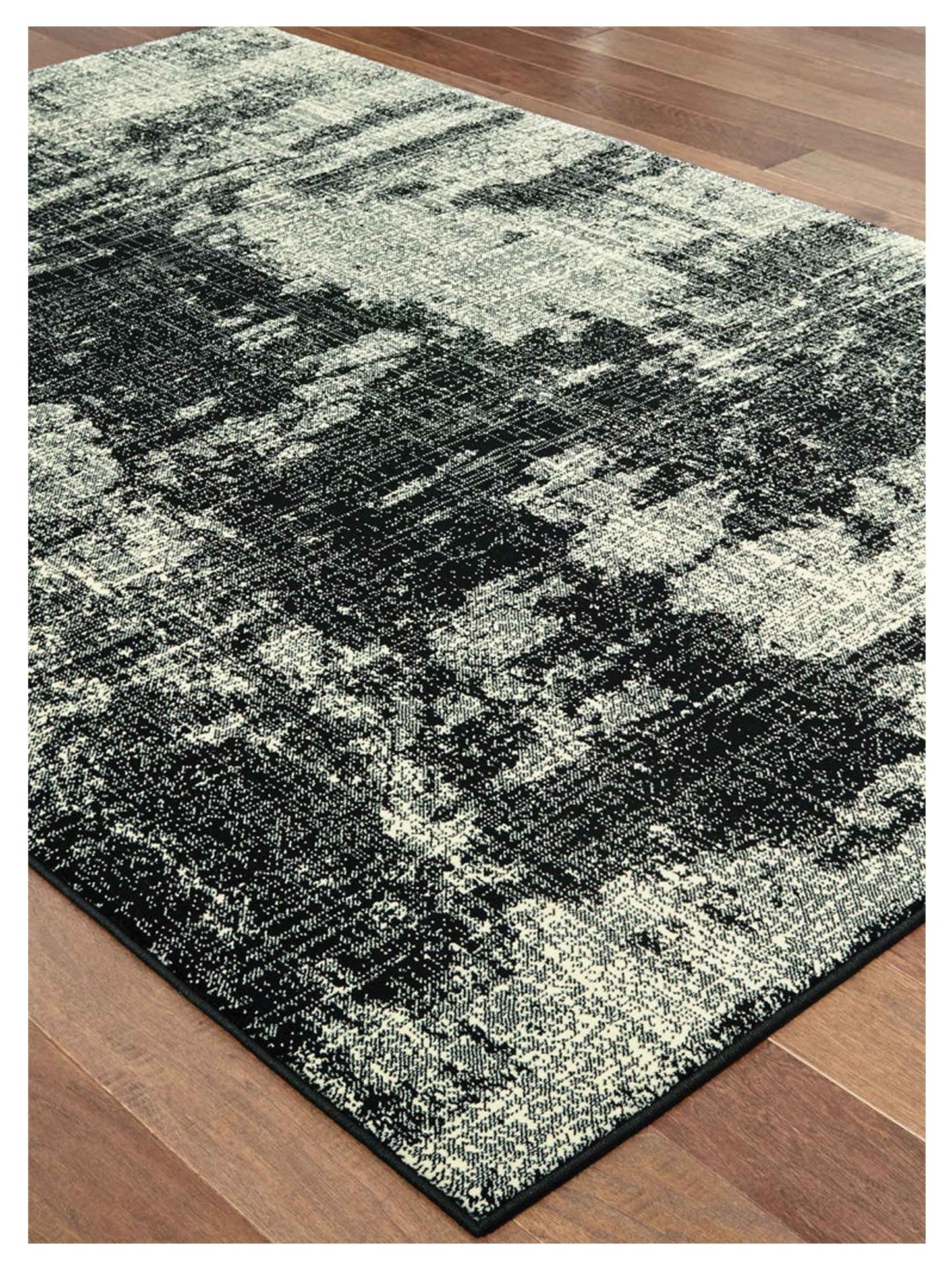 Oriental Weavers LUNA 1805K Black Ivory Contemporary Machinemade Rug