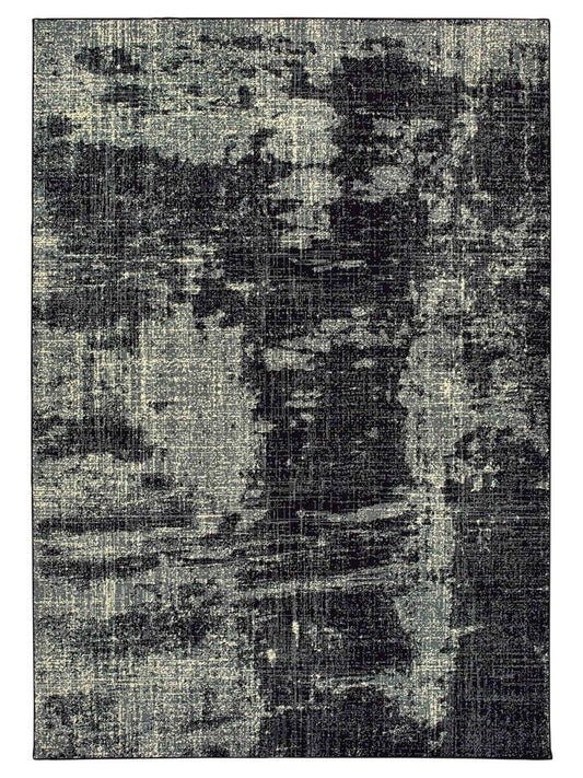 Oriental Weavers LUNA 1805K Black Contemporary Machinemade Rug