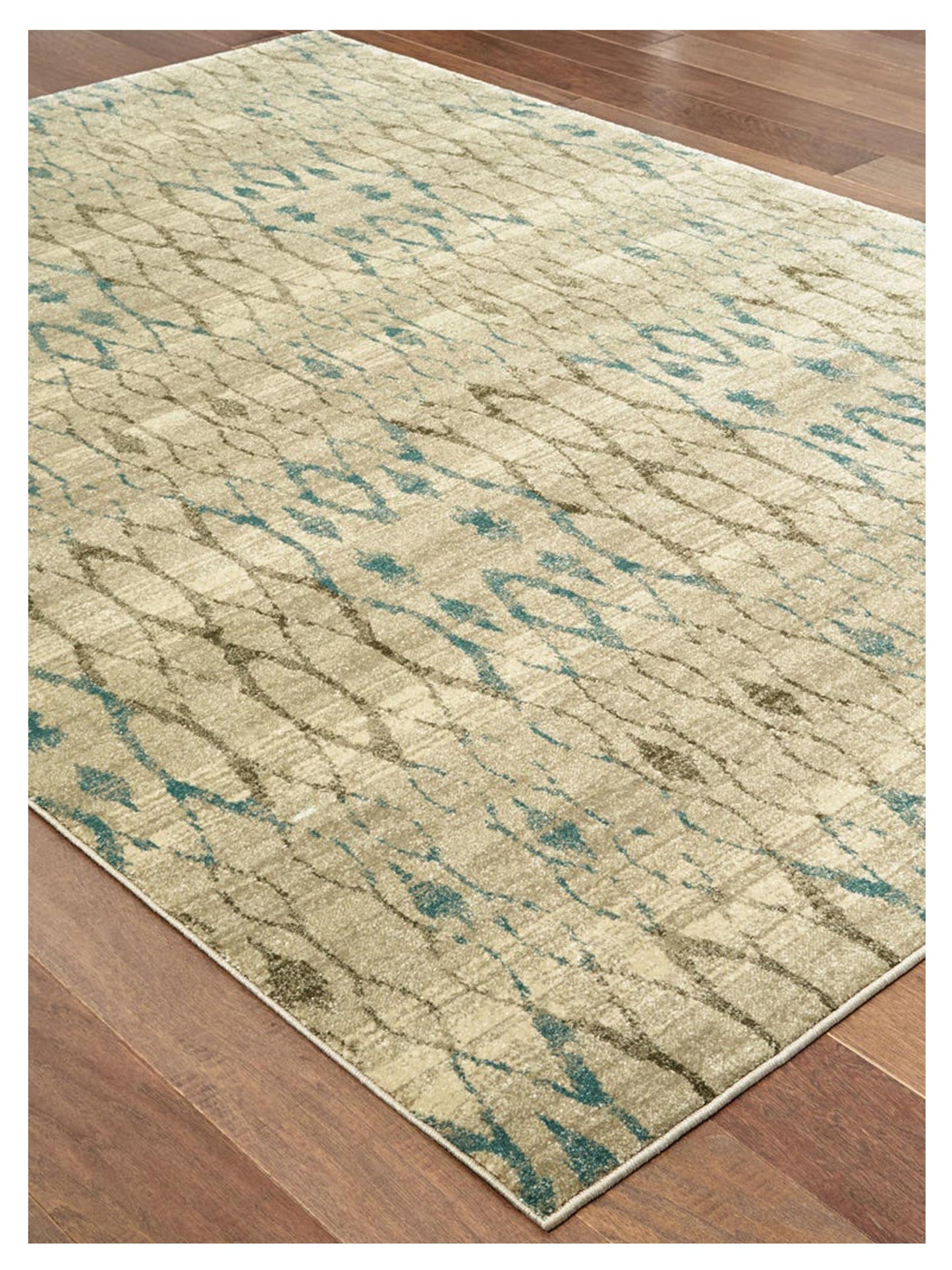 Oriental Weavers RALEIGH 1807H Ivory Blue Casual Machinemade Rug