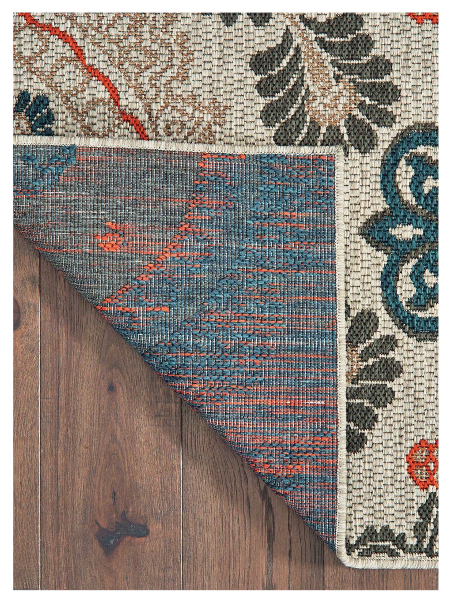 Oriental Weavers LATITUDE 1903W Grey Blue Outdoor Machinemade Rug