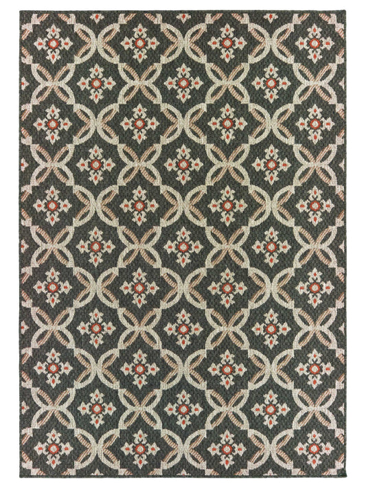 Oriental Weavers LATITUDE 1904K Grey Outdoor Machinemade Rug