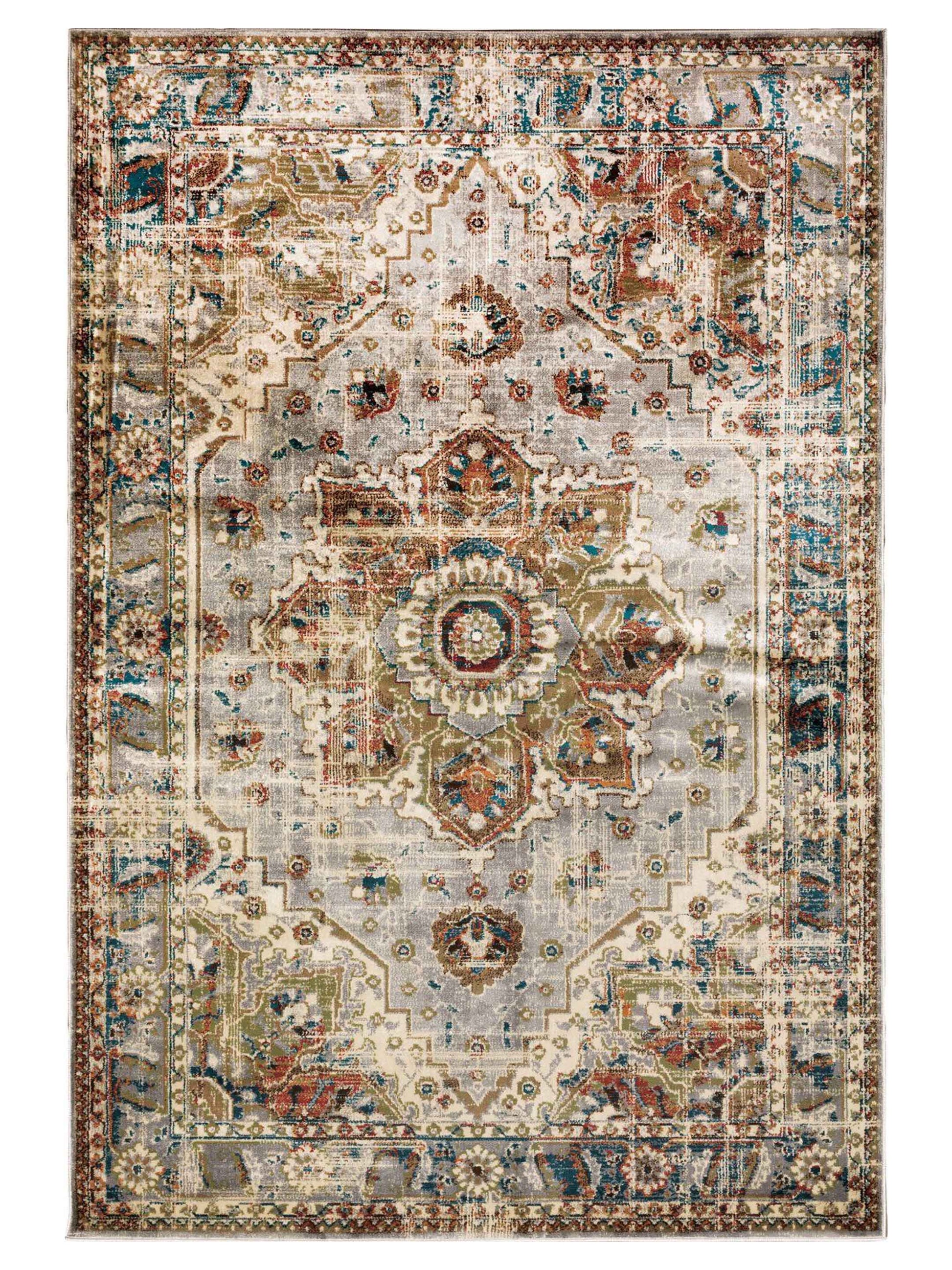 Oriental Weavers Juliette 205E3 Grey Traditional Machinemade Rug