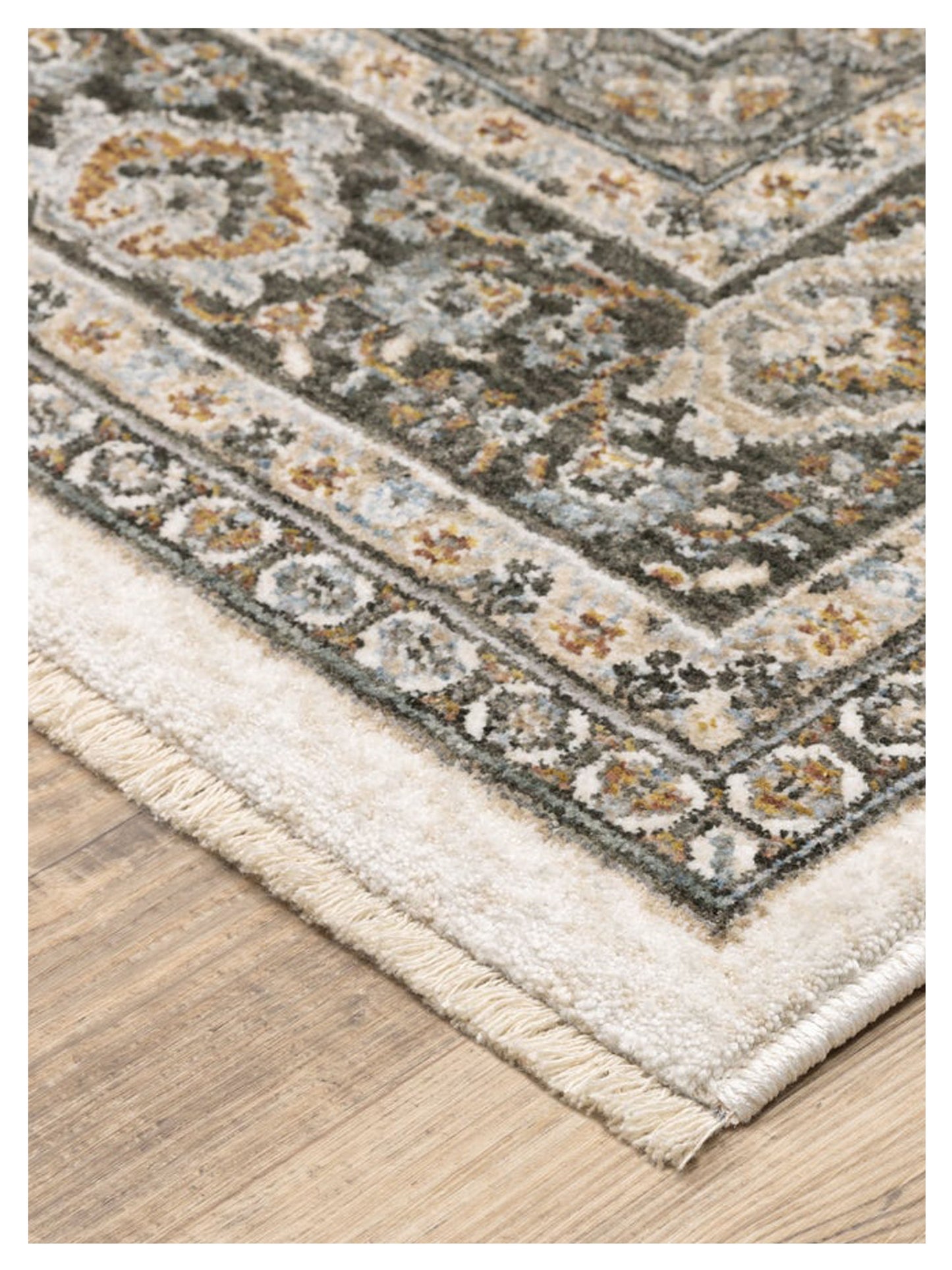 Oriental Weavers Maharaja 2061N Ivory Charcoal Traditional Machinemade Rug