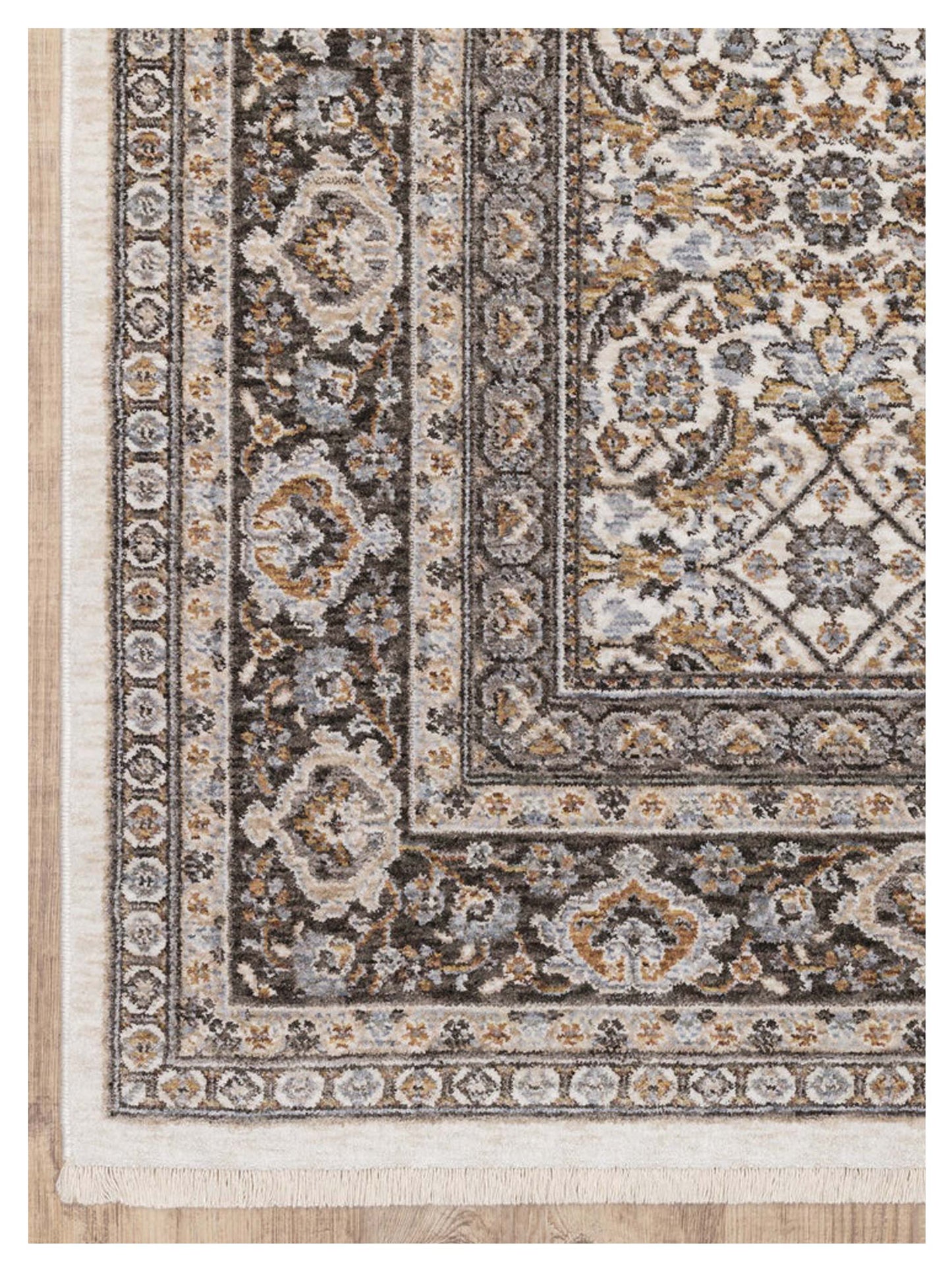 Oriental Weavers Maharaja 2061N Ivory Charcoal Traditional Machinemade Rug