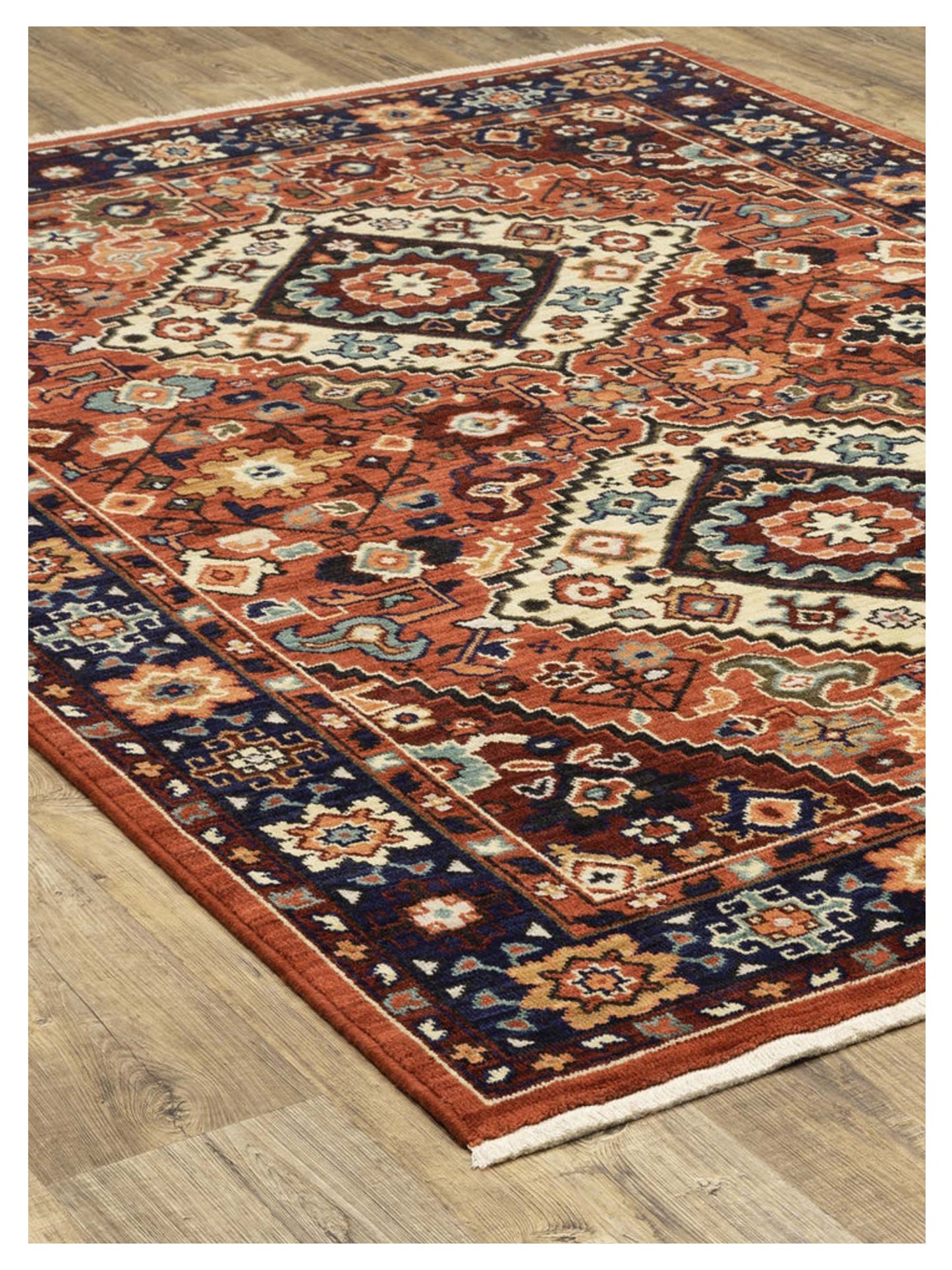 Oriental Weavers LILIHAN 2061V Red Blue Traditional Machinemade Rug