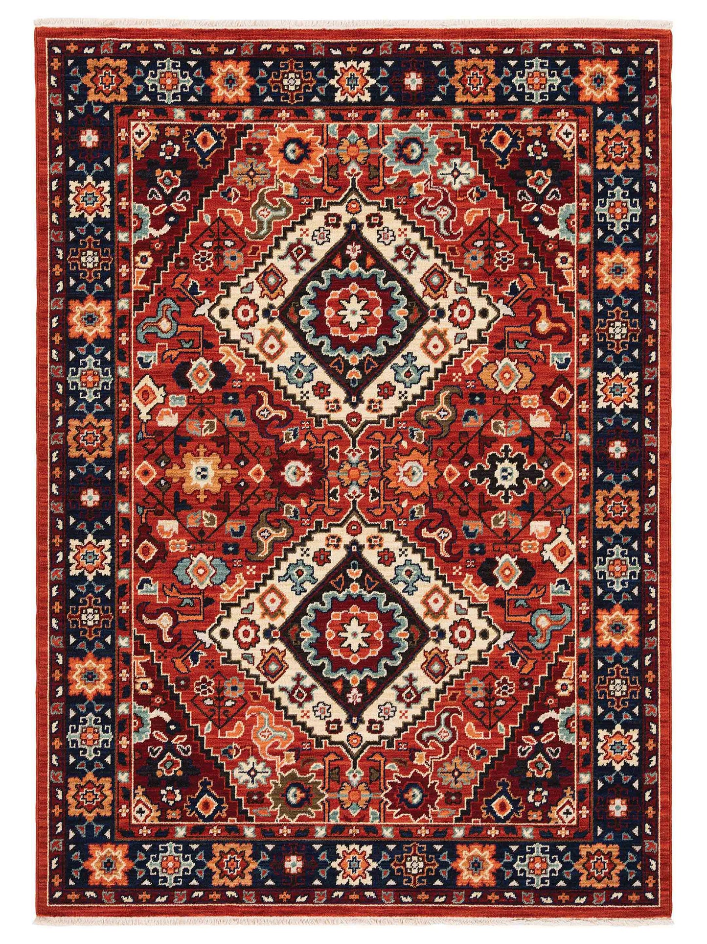 Oriental Weavers LILIHAN 2061V Red Traditional Machinemade Rug