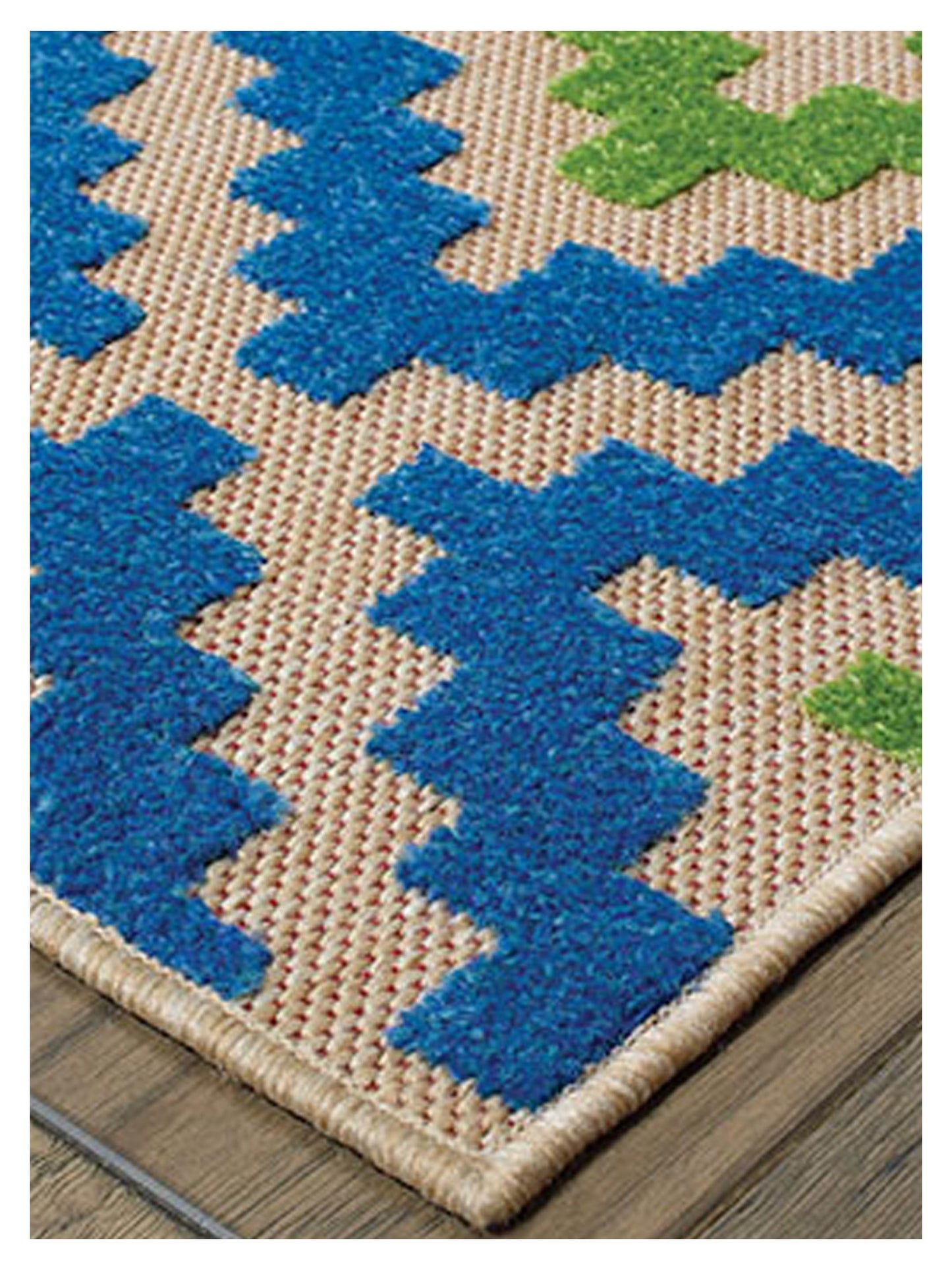 Oriental Weavers CAYMAN 2063Z Sand Blue Outdoor Machinemade Rug