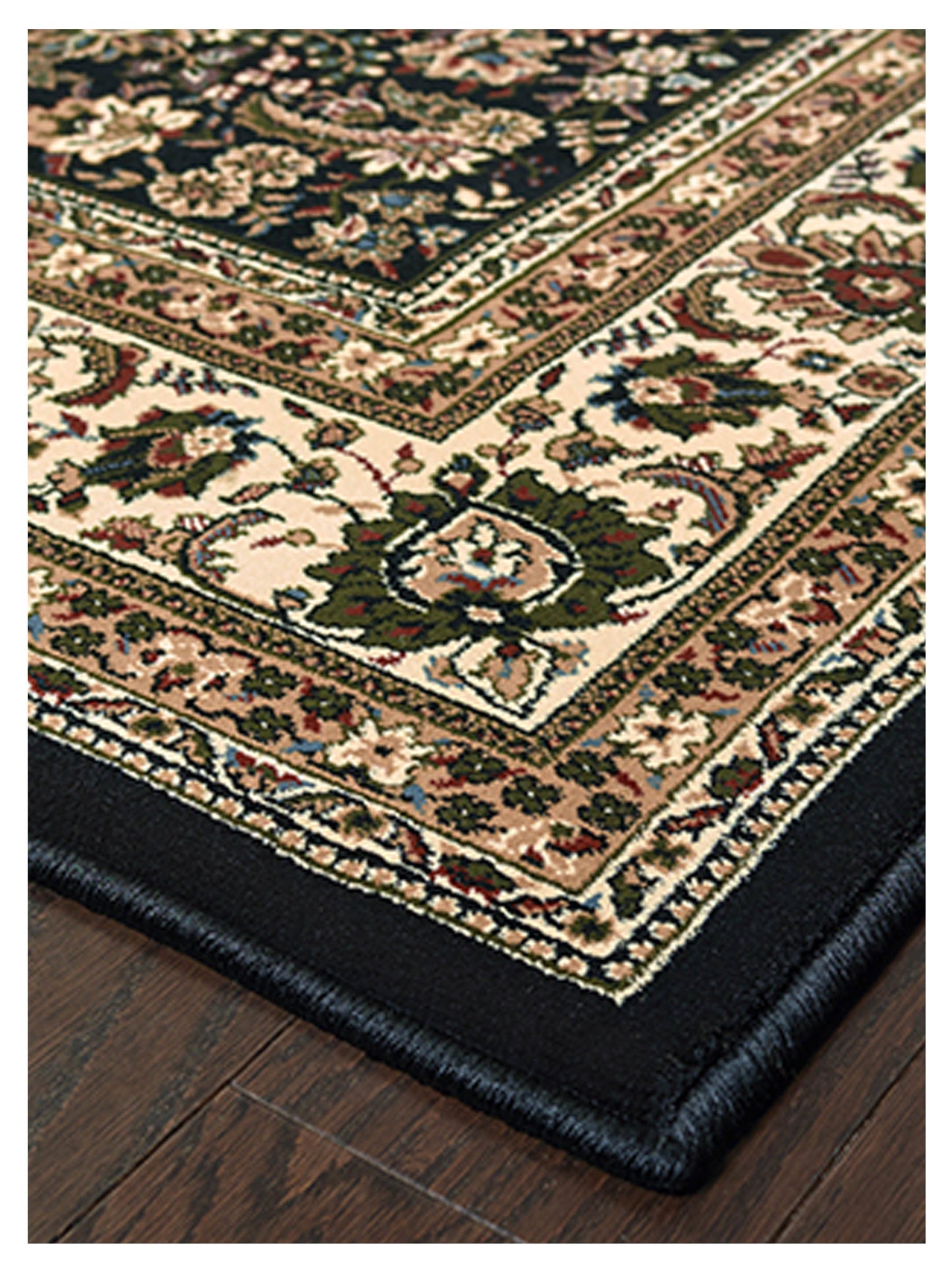 Oriental Weavers ARIANA 213K8 Black Ivory Traditional Machinemade Rug