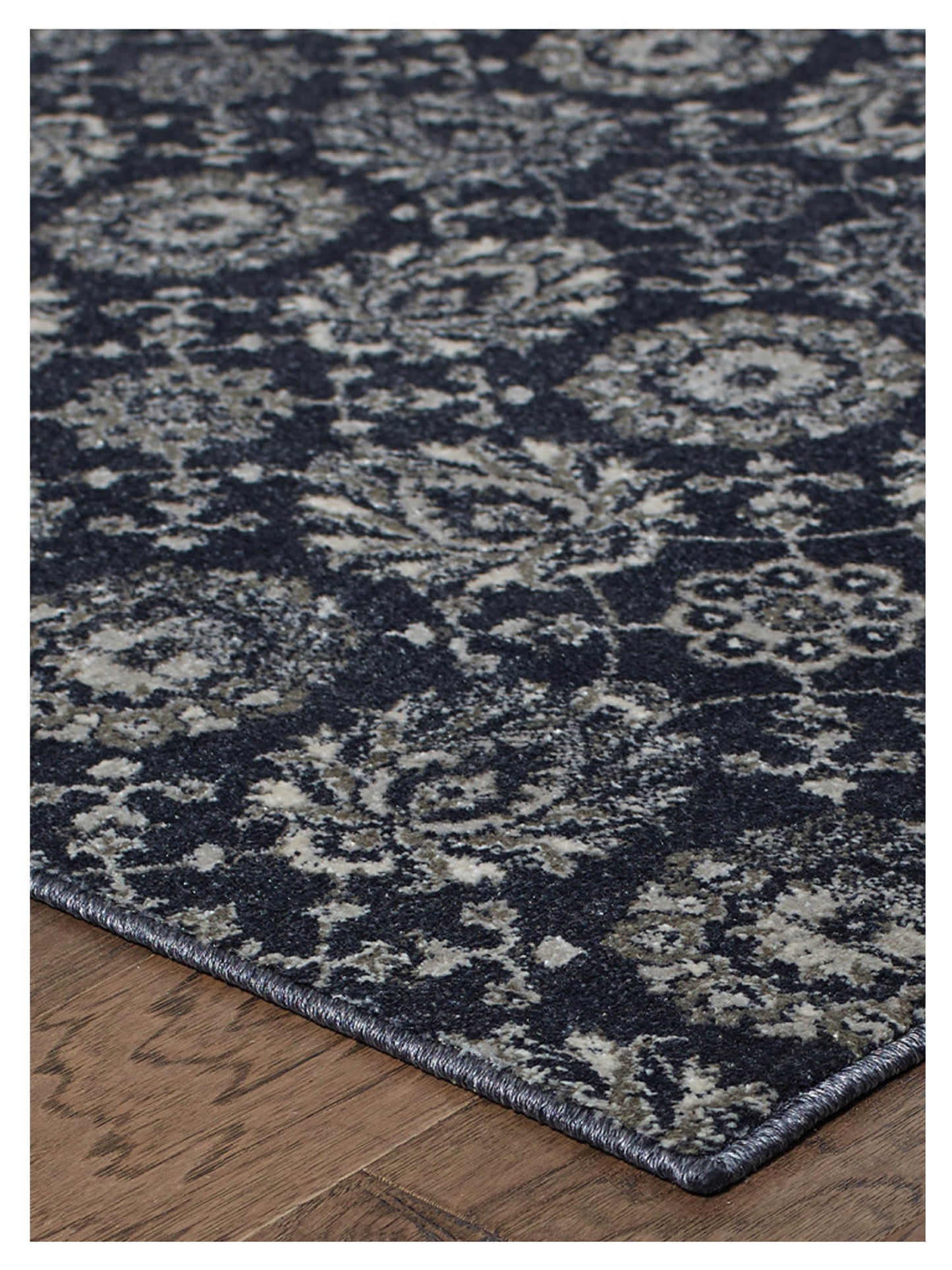 Oriental Weavers Richmond 214H3 Midnight Grey Casual Woven Rug