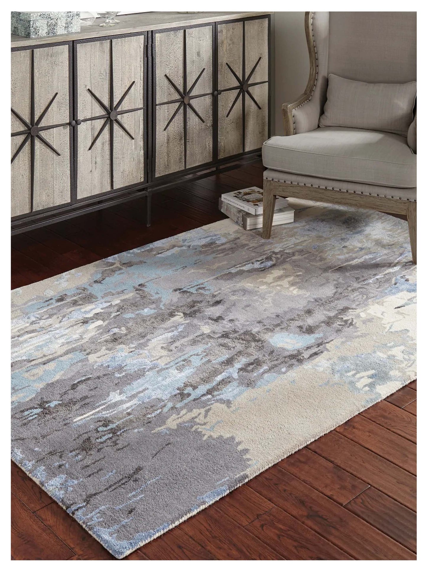 Oriental Weavers GALAXY 21906 Blue Grey Contemporary Tufted Rug