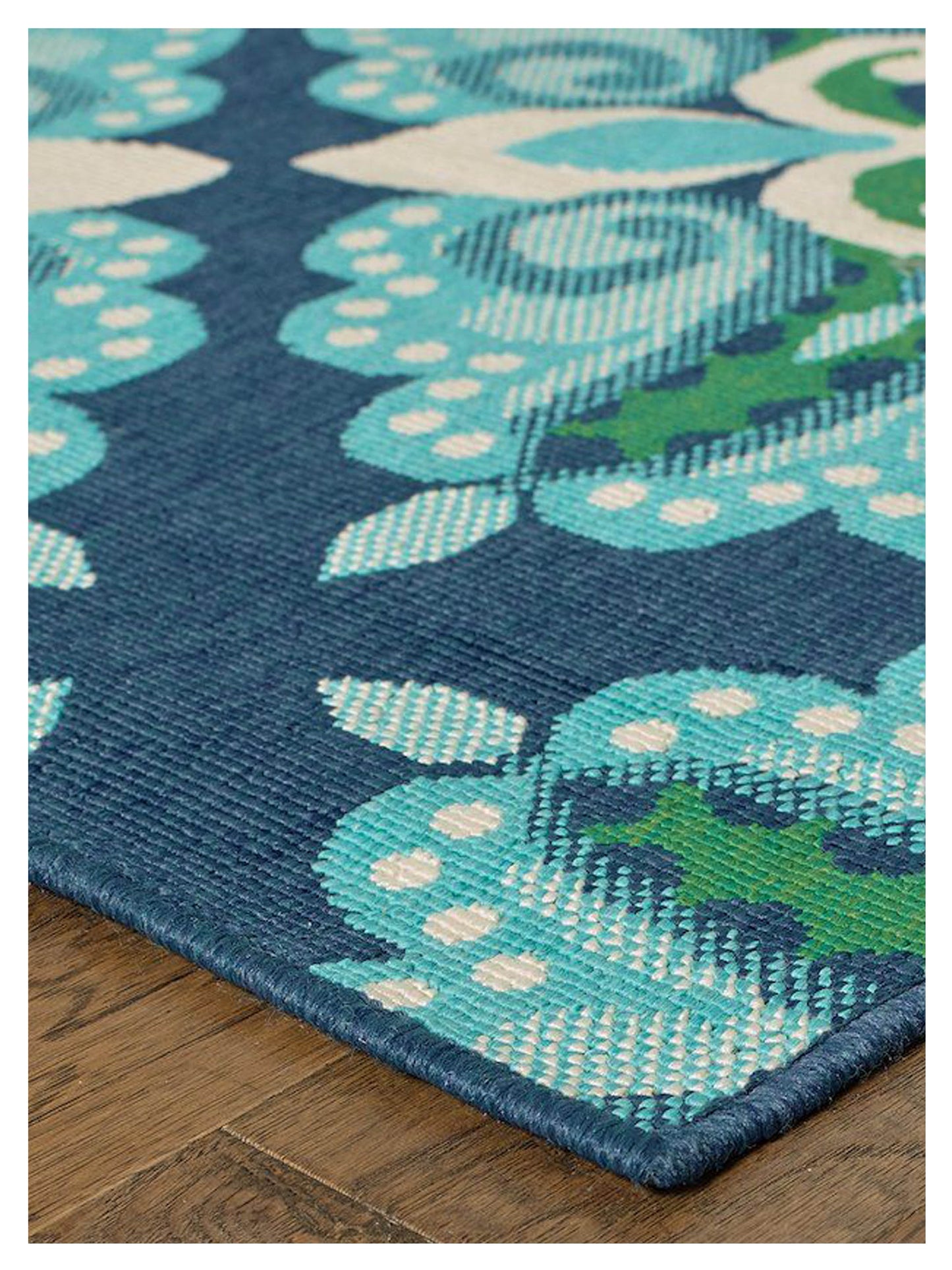 Oriental Weavers MERIDIAN 2206B Blue Green Outdoor Machinemade Rug