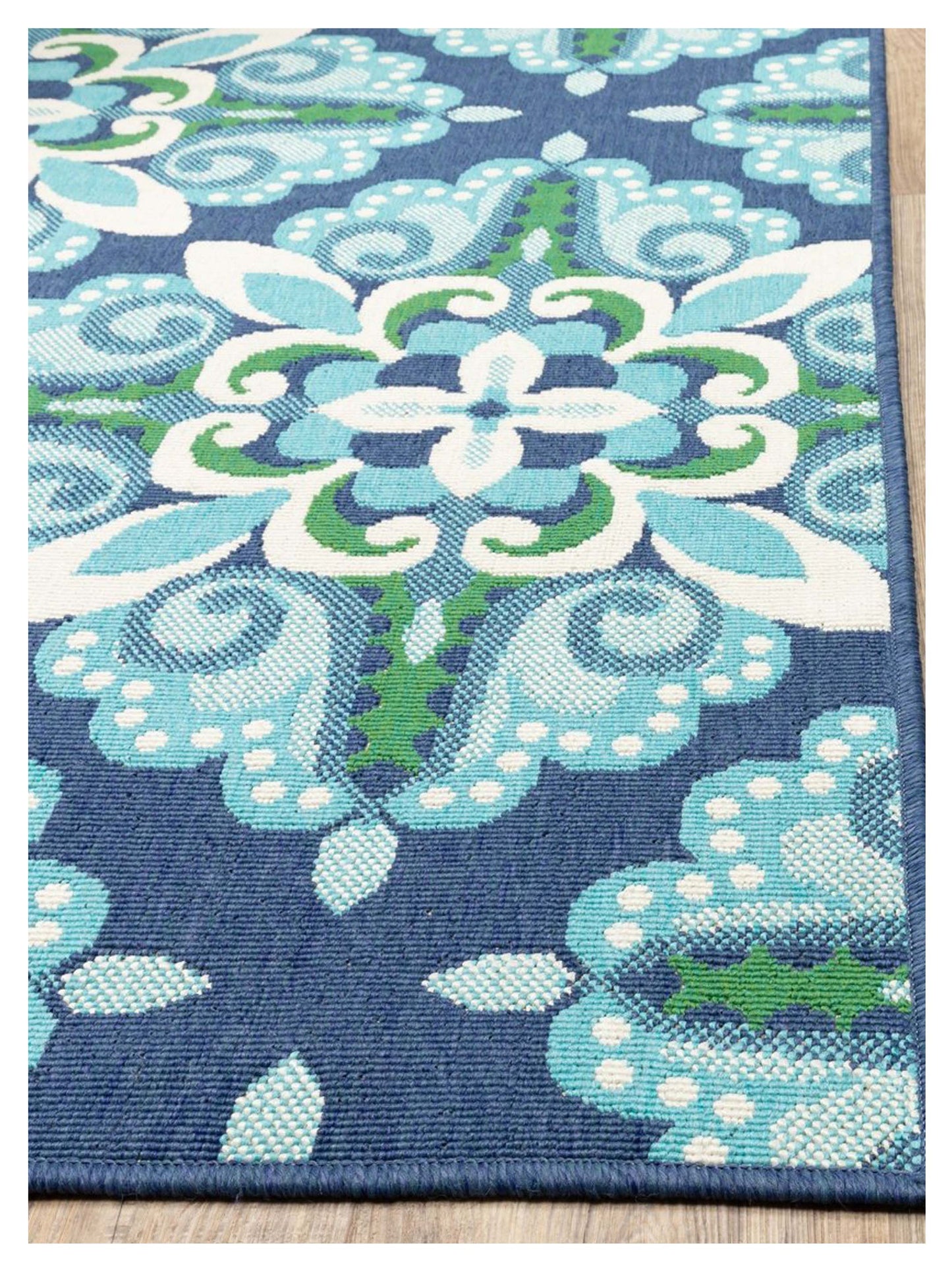 Oriental Weavers MERIDIAN 2206B Blue Green Outdoor Machinemade Rug