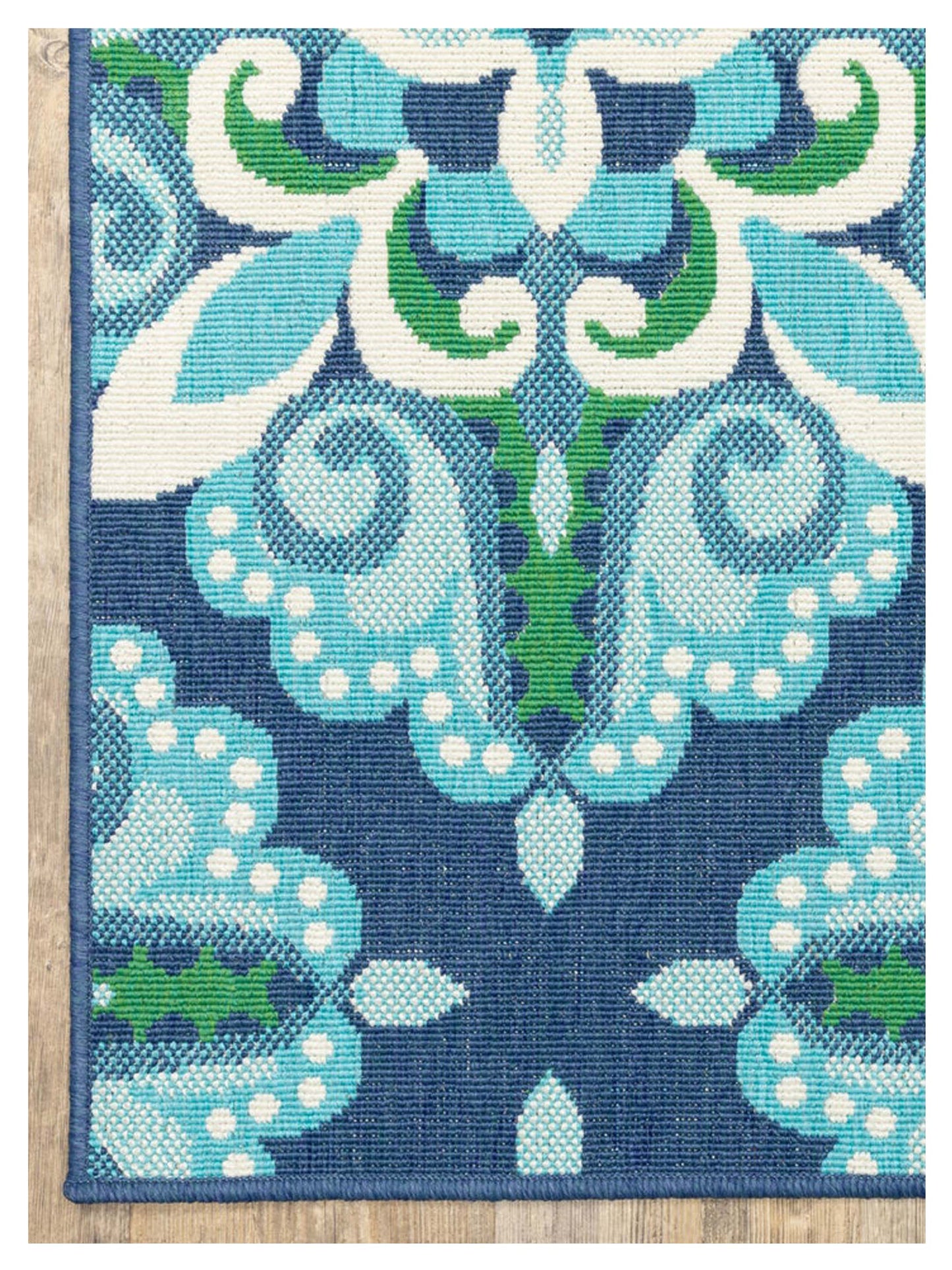 Oriental Weavers MERIDIAN 2206B Blue Green Outdoor Machinemade Rug