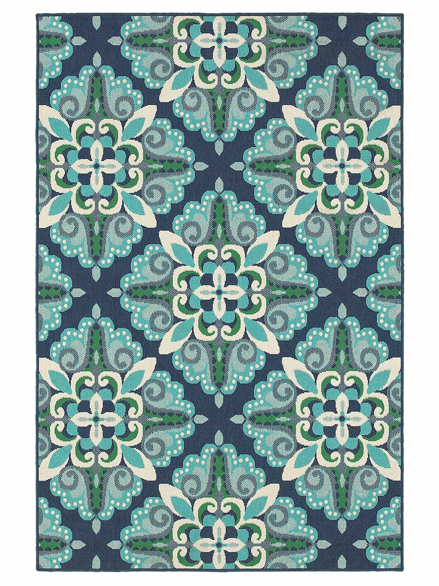 Oriental Weavers MERIDIAN 2206B Blue Outdoor Machinemade Rug