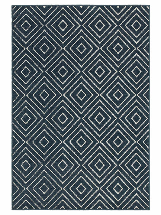 Oriental Weavers Hampton 2332B Navy Outdoor Machinemade Rug