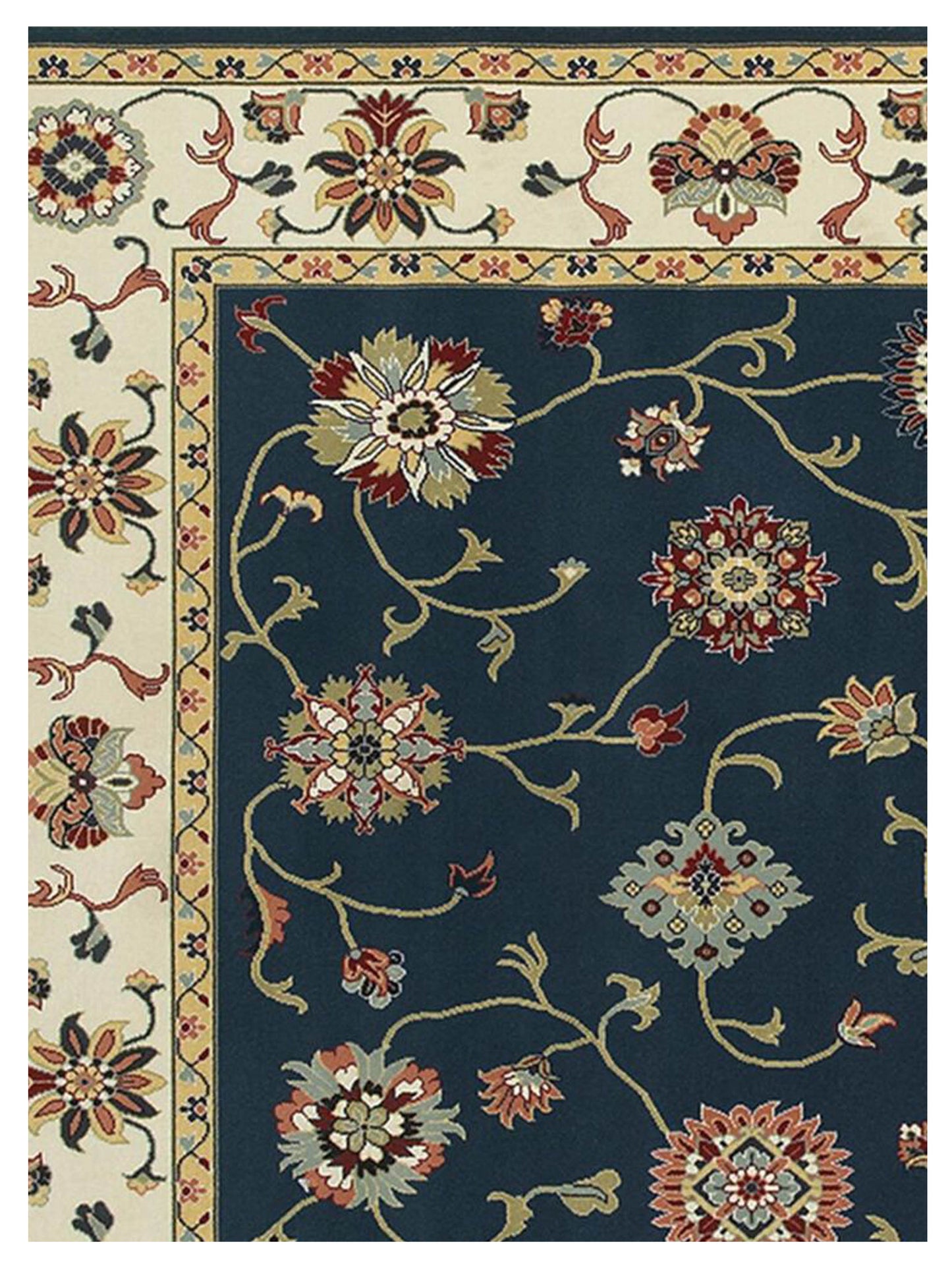 Oriental Weavers KASHAN 2336B Navy Ivory Traditional Machinemade Rug