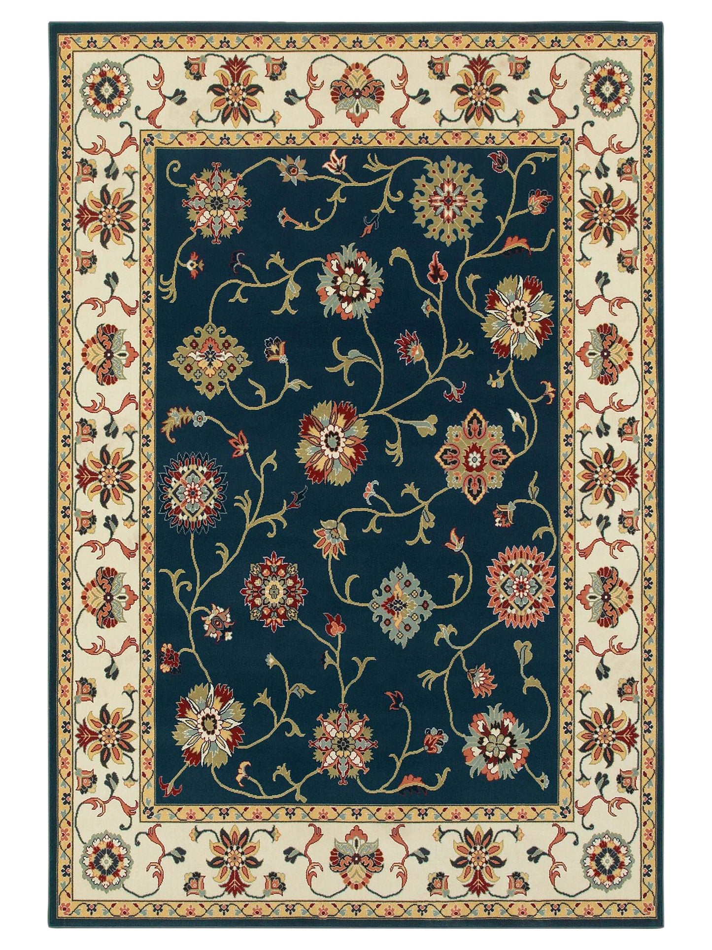 Oriental Weavers KASHAN 2336B Navy Traditional Machinemade Rug