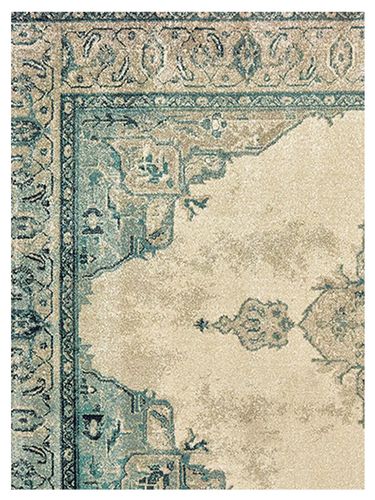 Oriental Weavers RALEIGH 2337W Ivory Blue Traditional Machinemade Rug