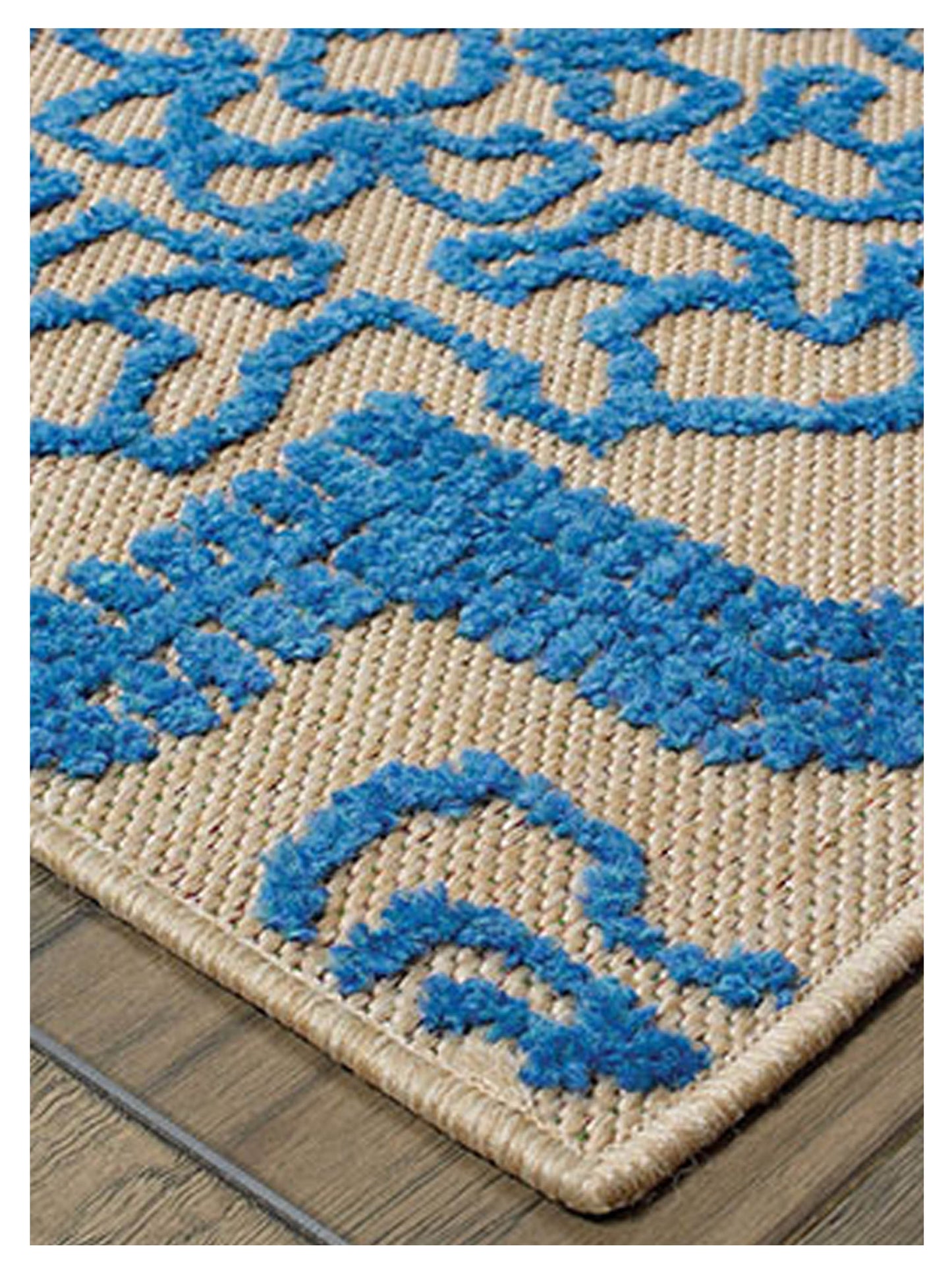 Oriental Weavers CAYMAN 2541M Sand Blue Outdoor Machinemade Rug