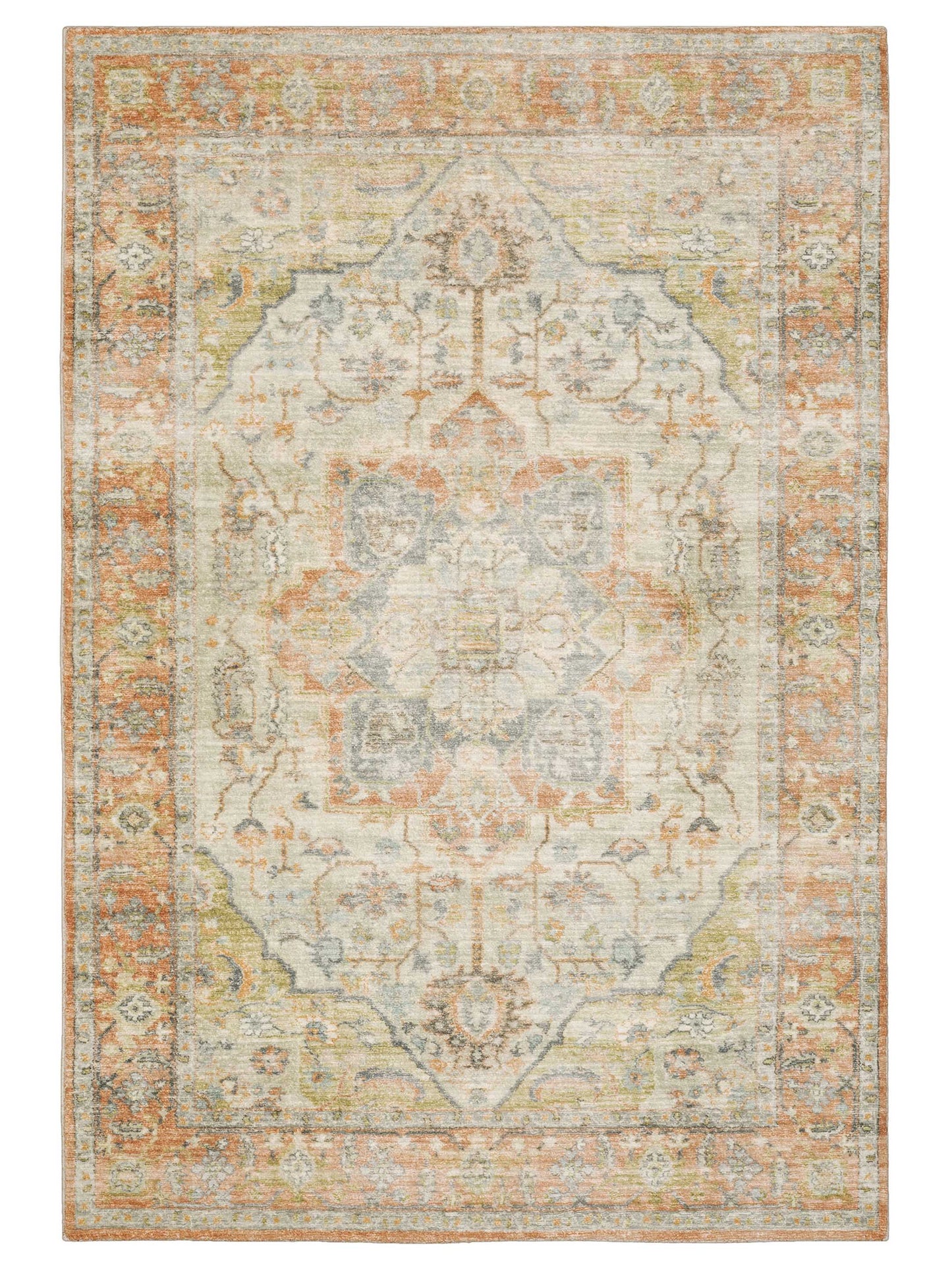 Oriental Weavers Savoy 28101 Orange Casual Machinemade Rug