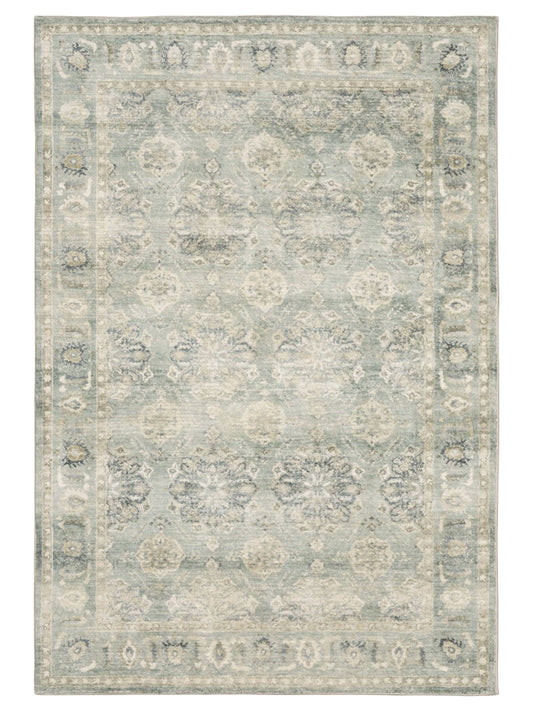 Oriental Weavers Savoy 28107 Green Traditional Machinemade Rug