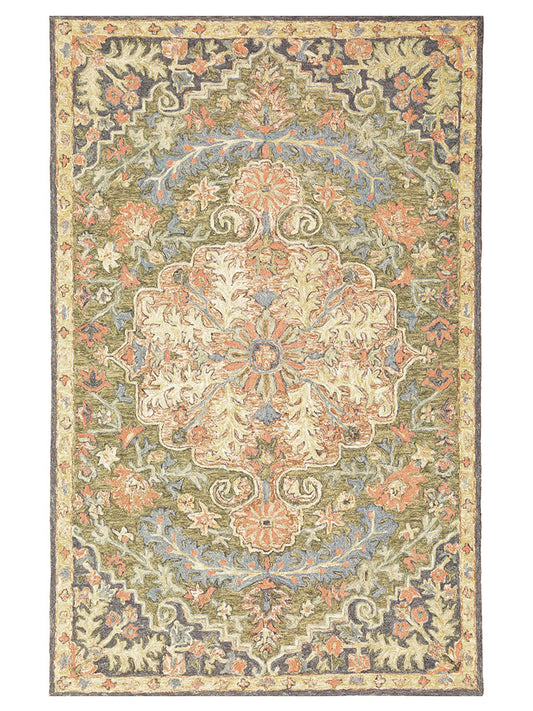 Oriental Weavers ALFRESCO 28401 Blue Casual Tufted Rug