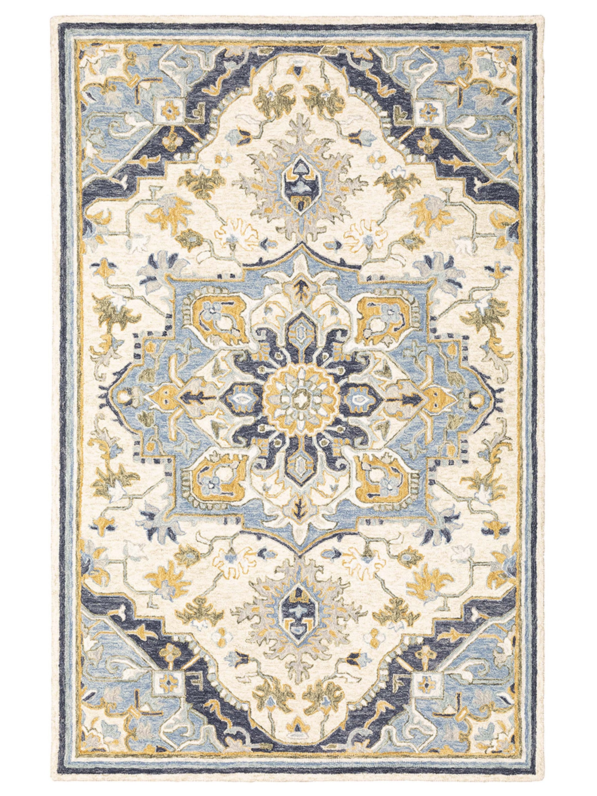 Oriental Weavers ALFRESCO 28402 Blue Casual Tufted Rug