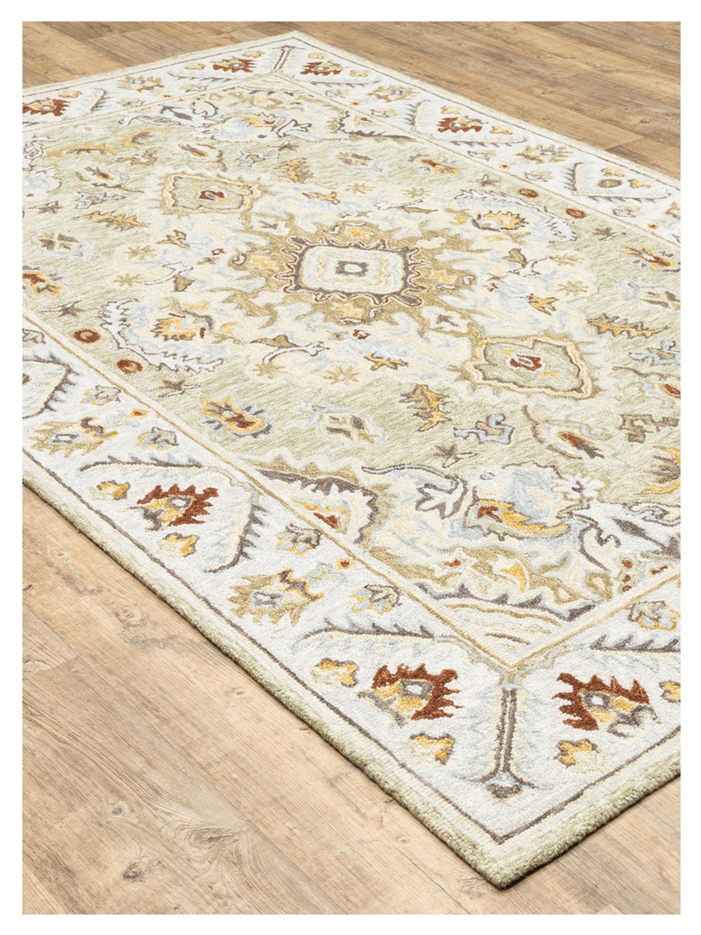 Oriental Weavers ALFRESCO 28403 Ivory Beige Traditional Tufted Rug