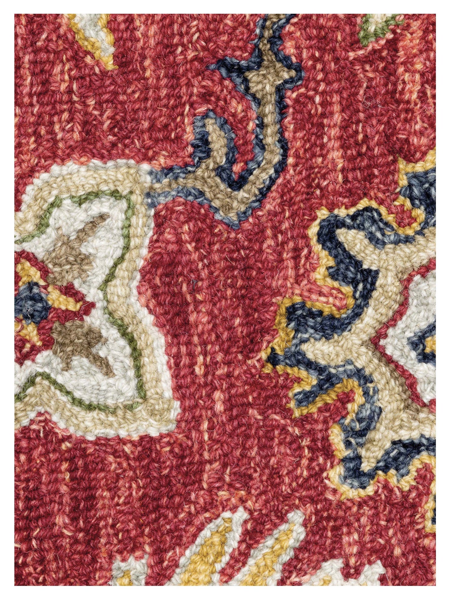 Oriental Weavers ALFRESCO 28404 Red Blue Traditional Tufted Rug