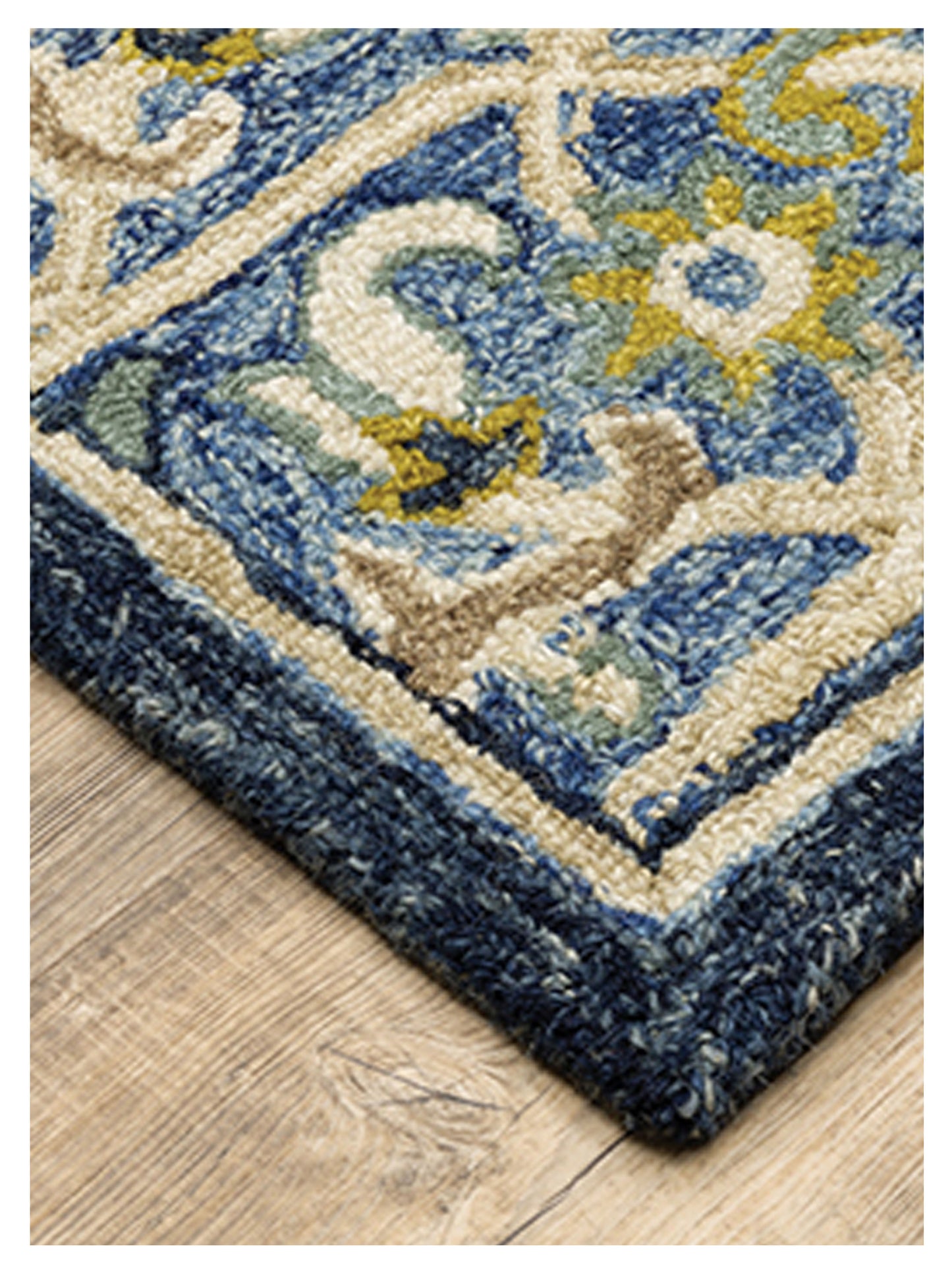 Oriental Weavers ALFRESCO 28405 Navy Blue Traditional Tufted Rug