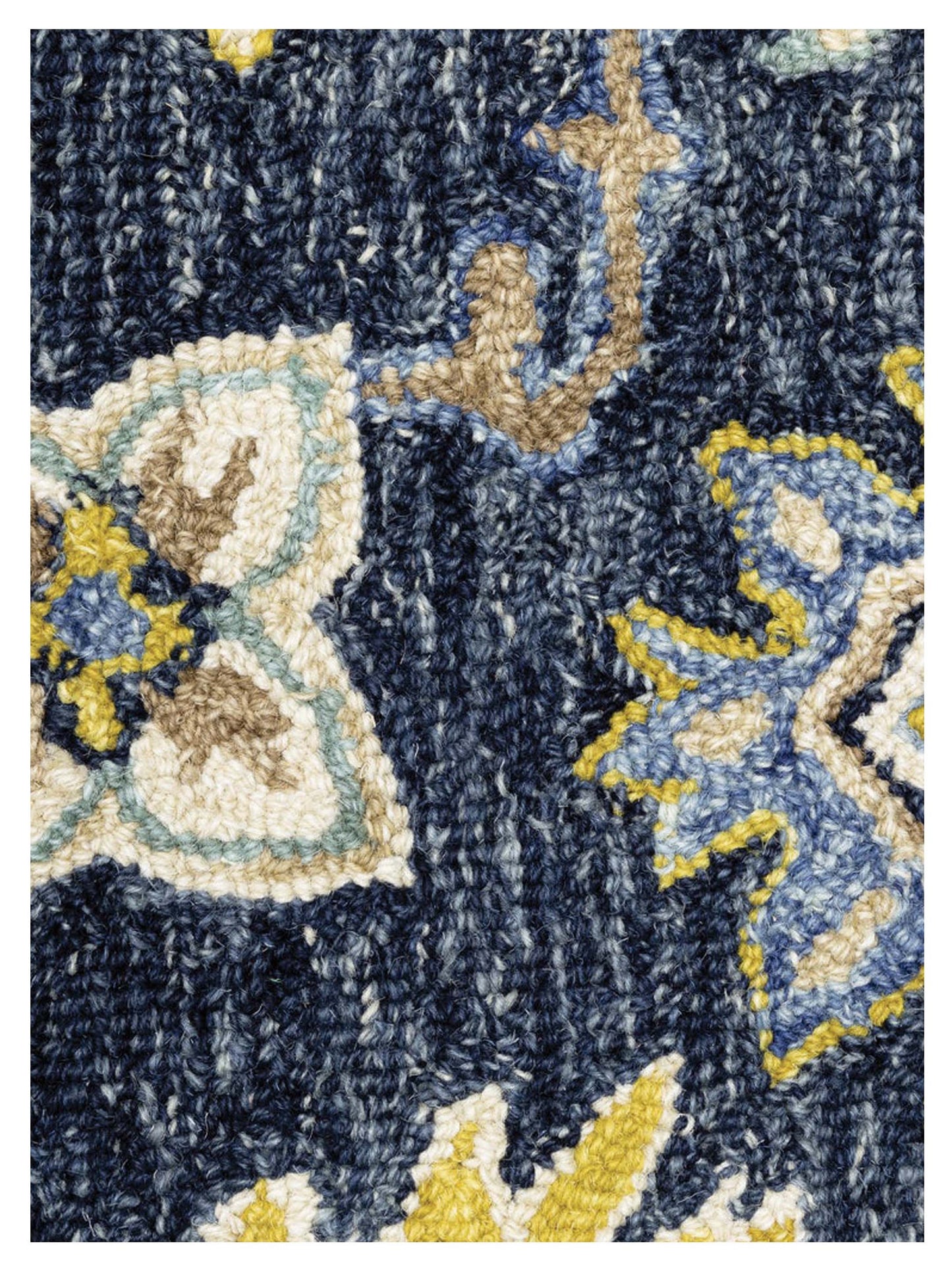 Oriental Weavers ALFRESCO 28405 Navy Blue Traditional Tufted Rug