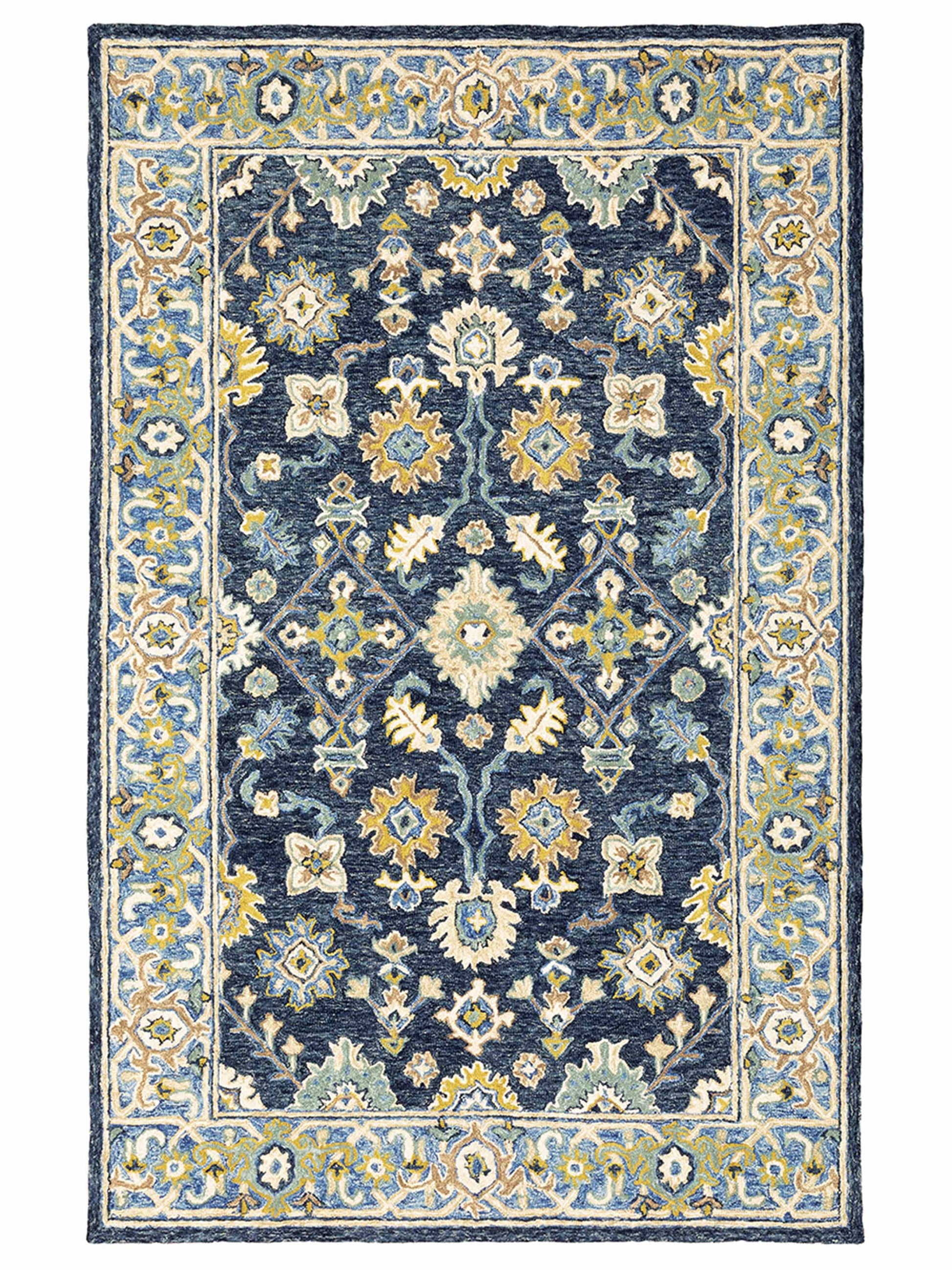 Oriental Weavers ALFRESCO 28405 Navy Traditional Tufted Rug