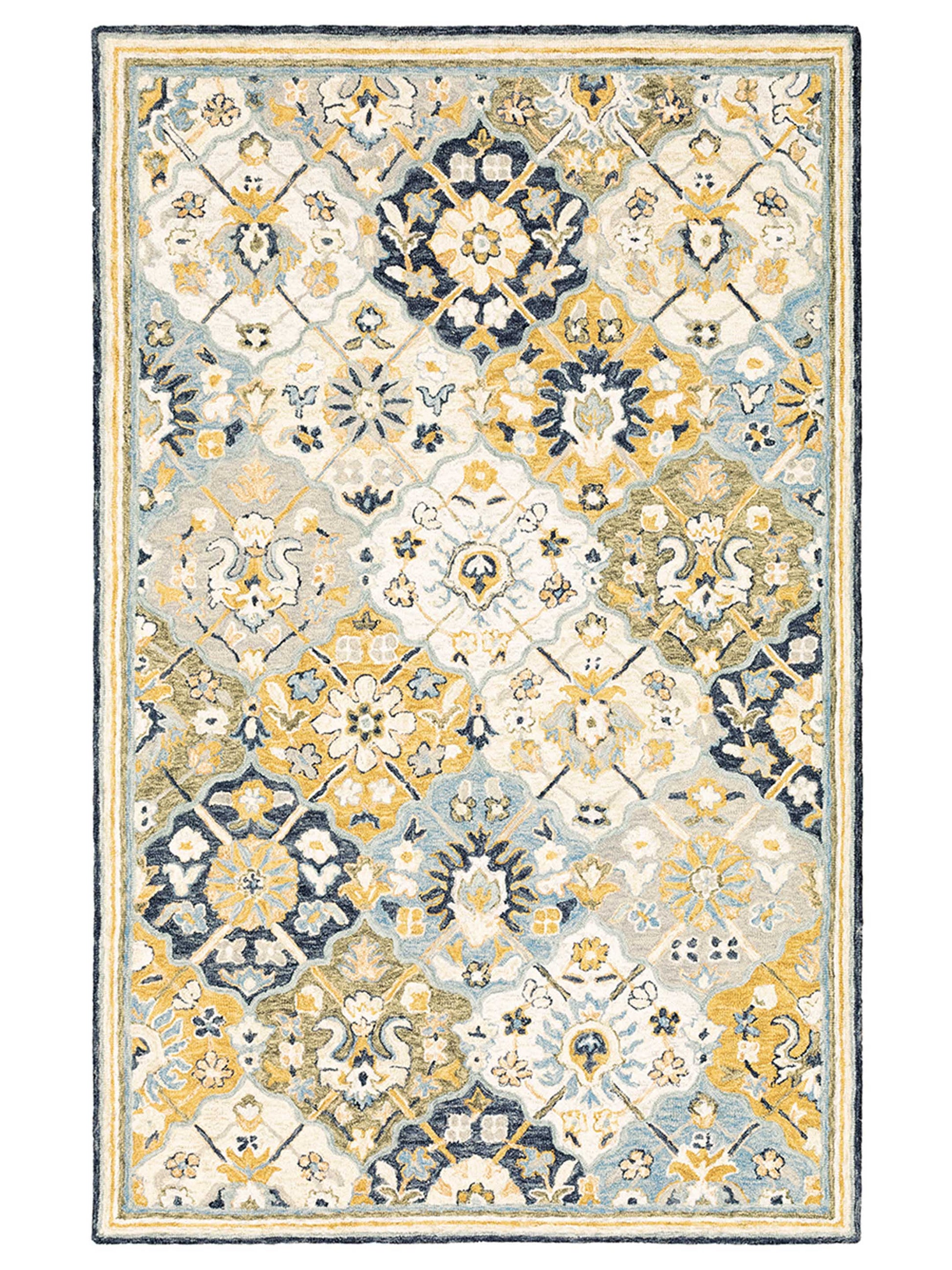 Oriental Weavers ALFRESCO 28406 Blue Casual Tufted Rug