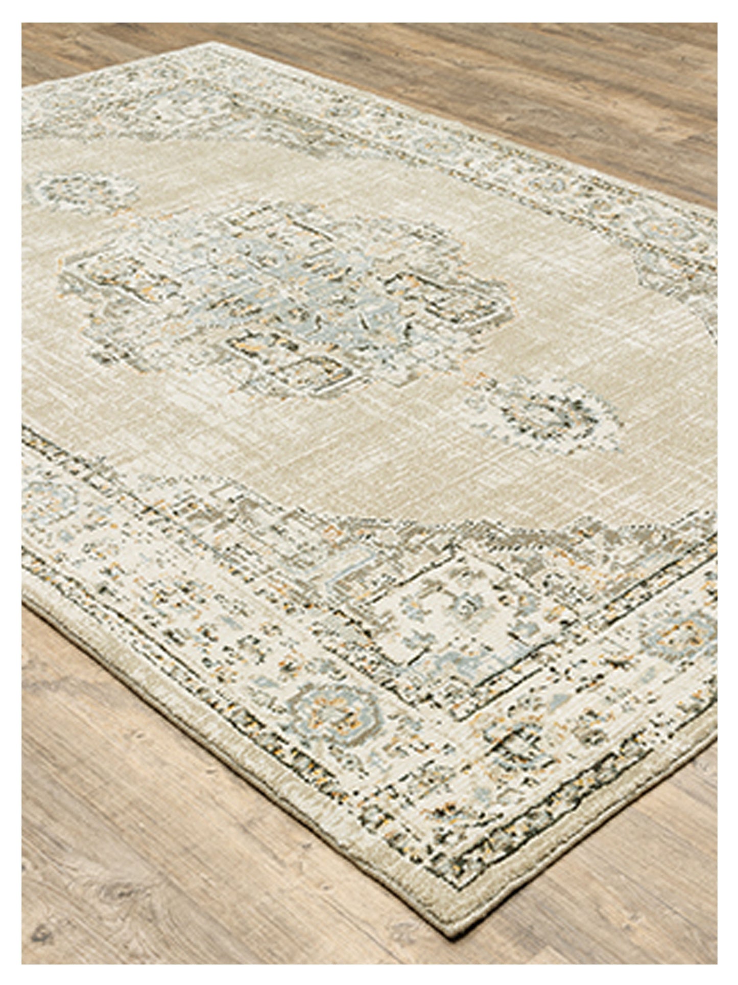 Oriental Weavers ANDORRA 303D0 Beige Ivory Traditional Machinemade Rug