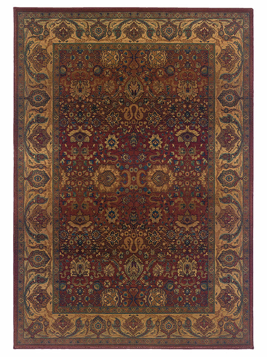 Oriental Weavers KHARMA 332C4 Red Traditional Machinemade Rug