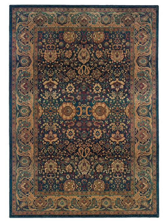 Oriental Weavers KHARMA 332X4 Blue Traditional Machinemade Rug