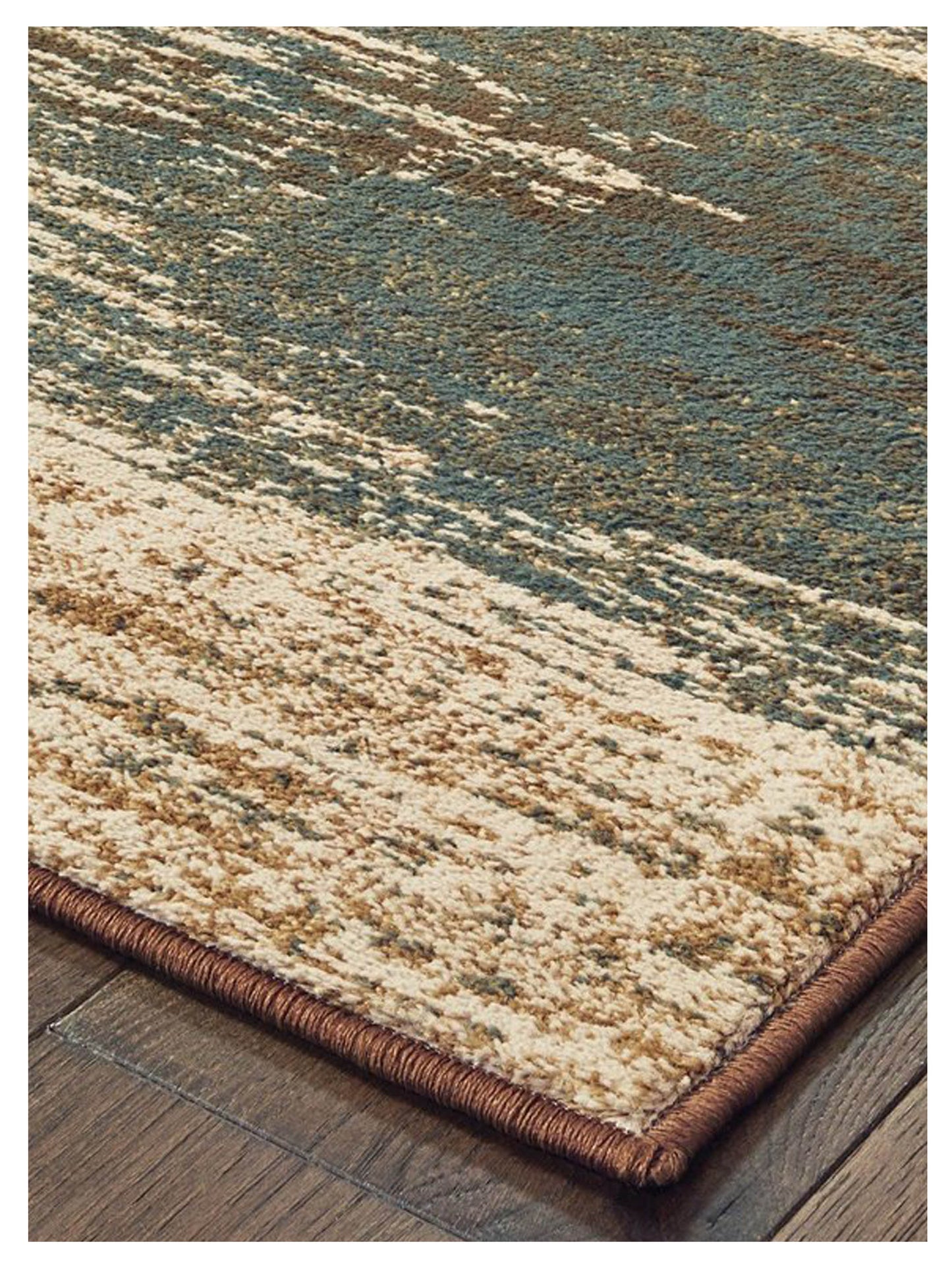 Oriental Weavers Laurel 3504H Brown Blue Contemporary Machinemade Rug