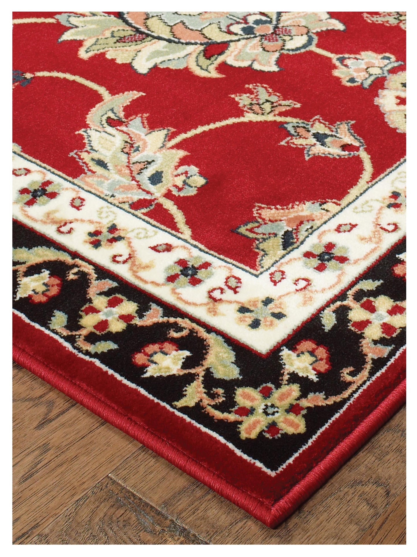 Oriental Weavers KASHAN 370RI Red Multi Traditional Machinemade Rug