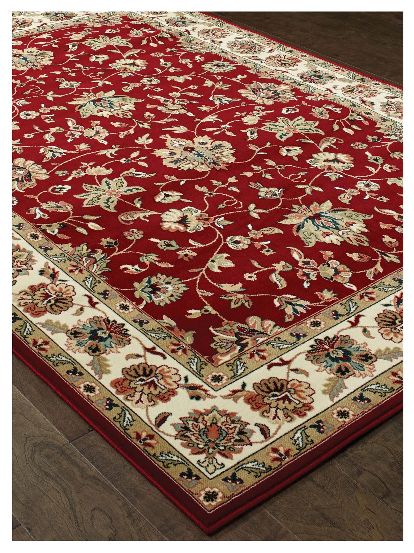 Oriental Weavers KASHAN 370RI Red Multi Traditional Machinemade Rug