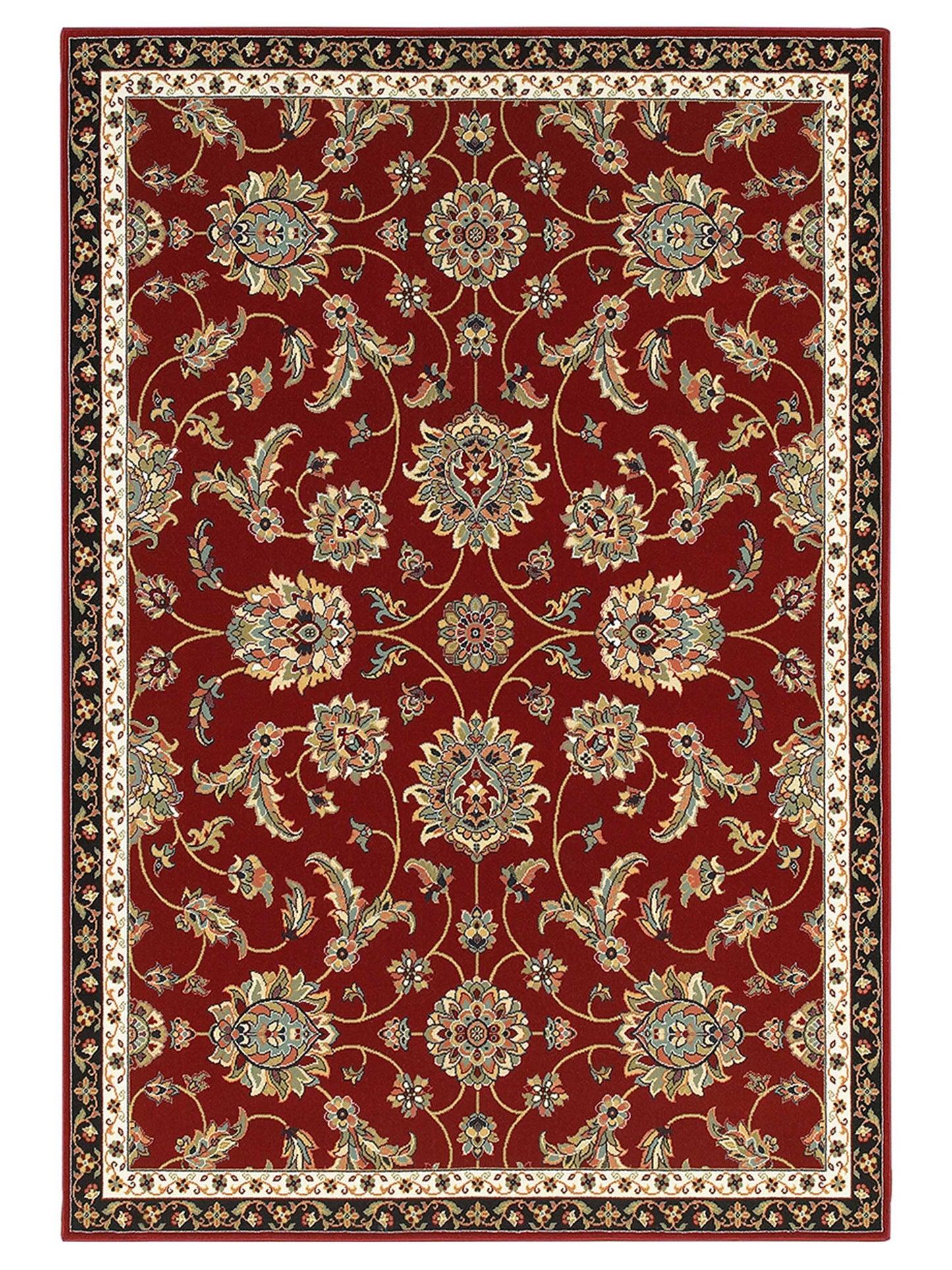 Oriental Weavers KASHAN 370RI Red Traditional Machinemade Rug