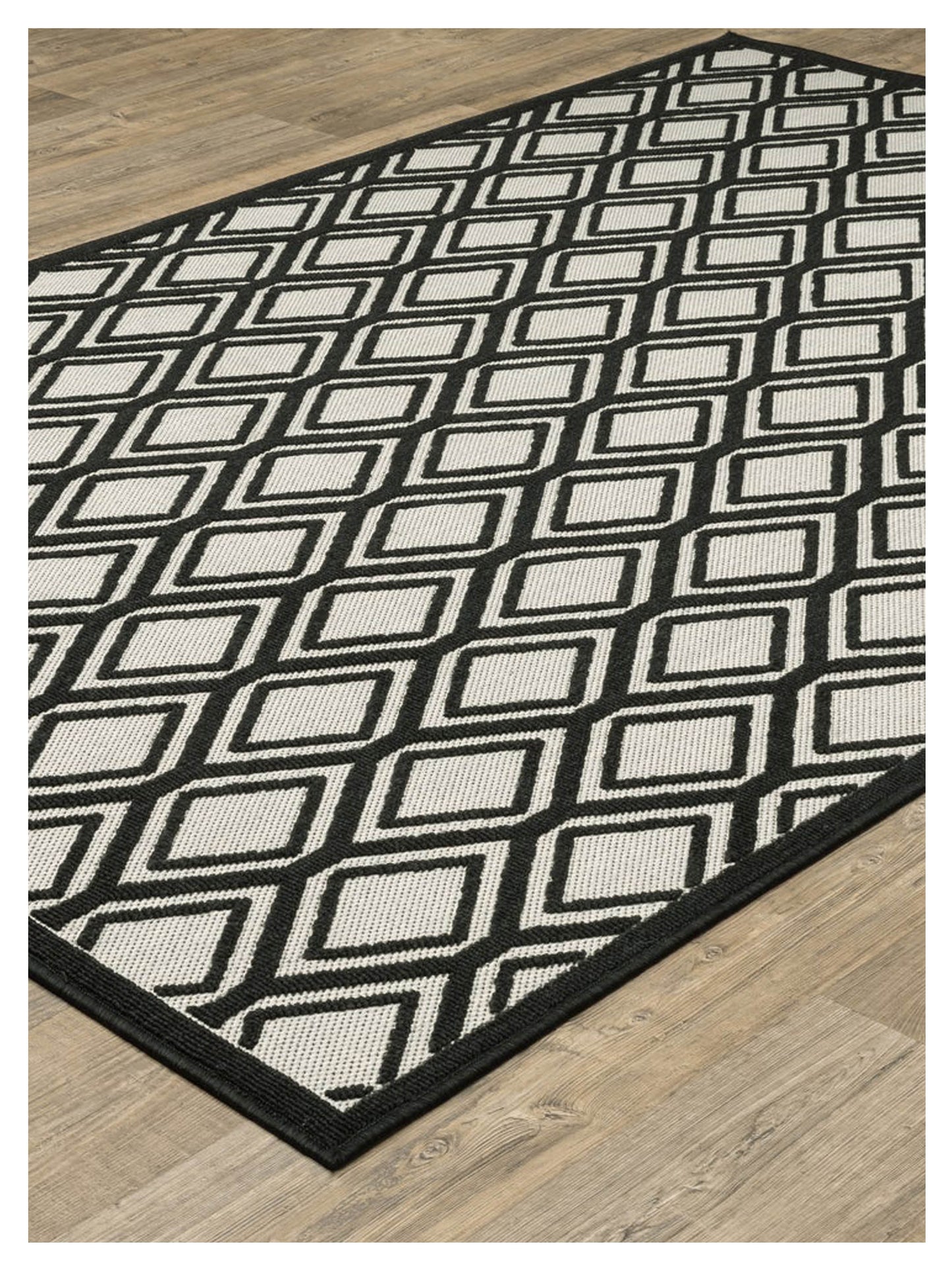 Oriental Weavers TORREY 4151G Beige Black Outdoor Machinemade Rug