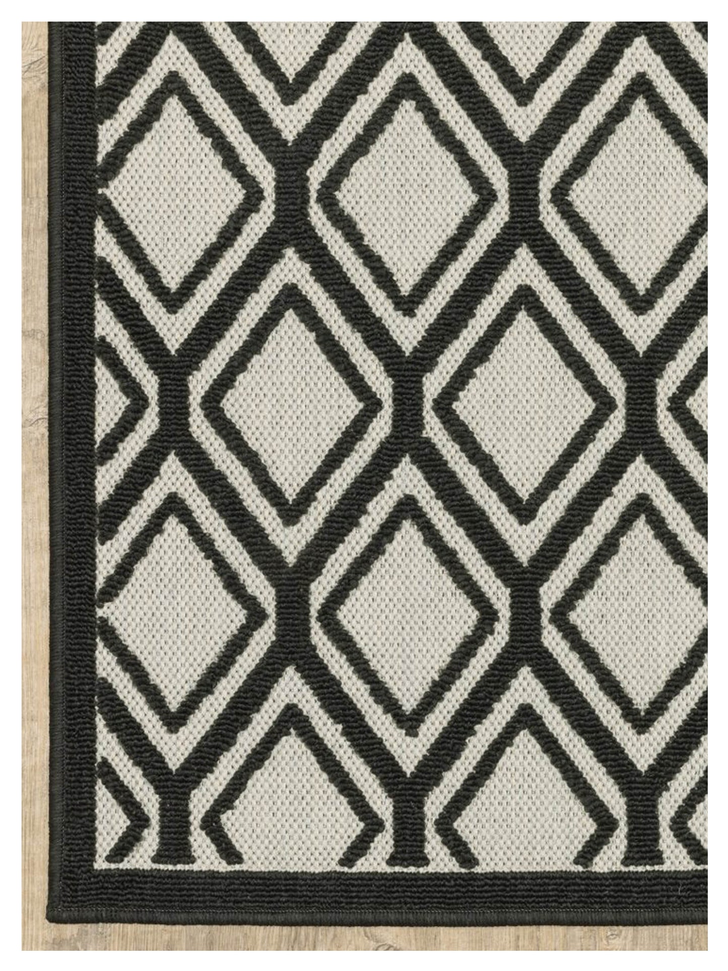 Oriental Weavers TORREY 4151G Beige Black Outdoor Machinemade Rug