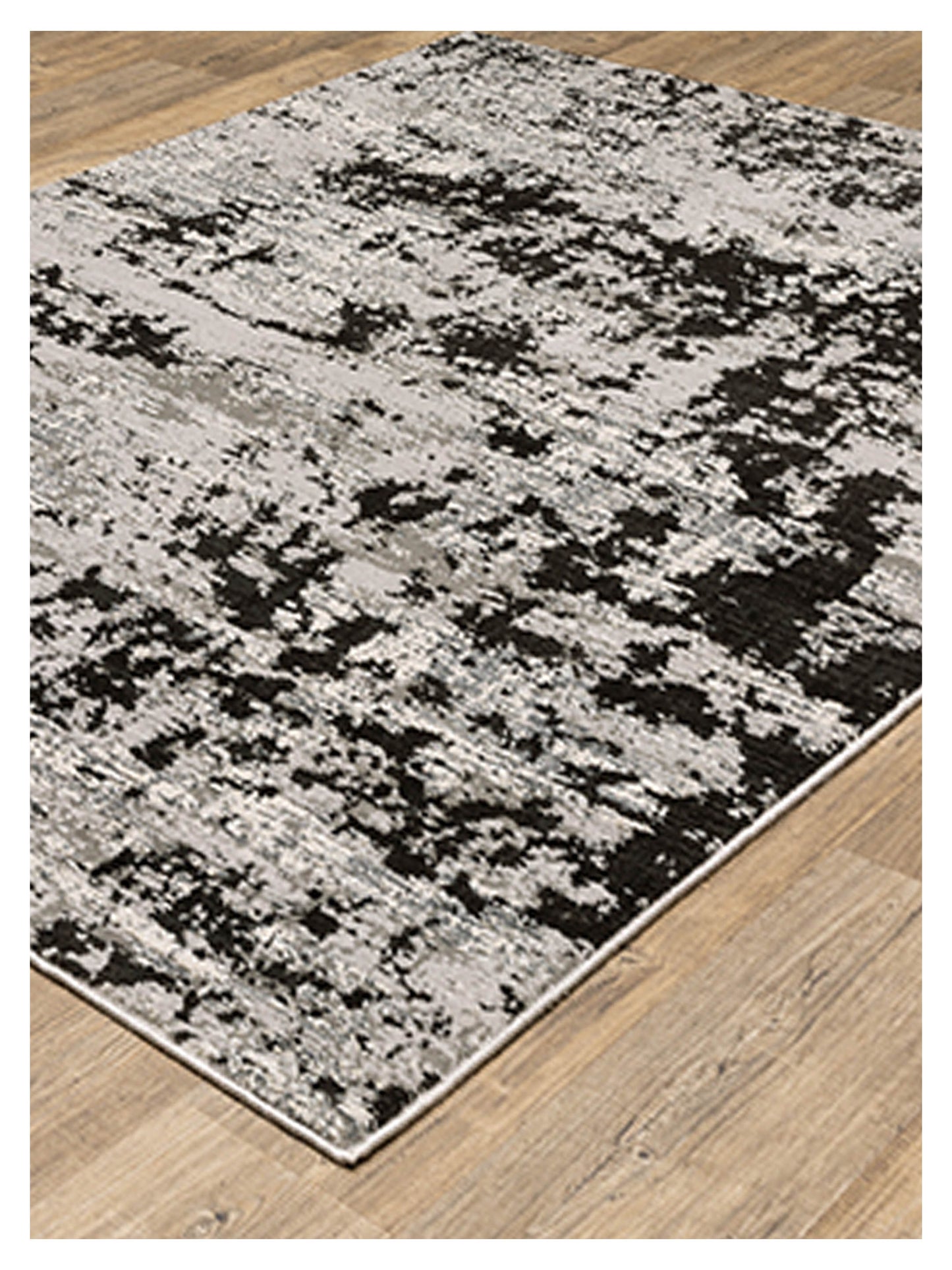 Oriental Weavers Caravan 4153Q Grey Black Contemporary Machinemade Rug