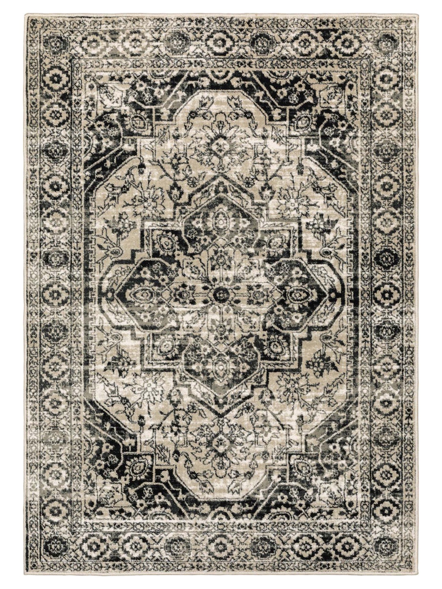 Oriental Weavers GEORGIA 429G0 Grey Traditional Machinemade Rug