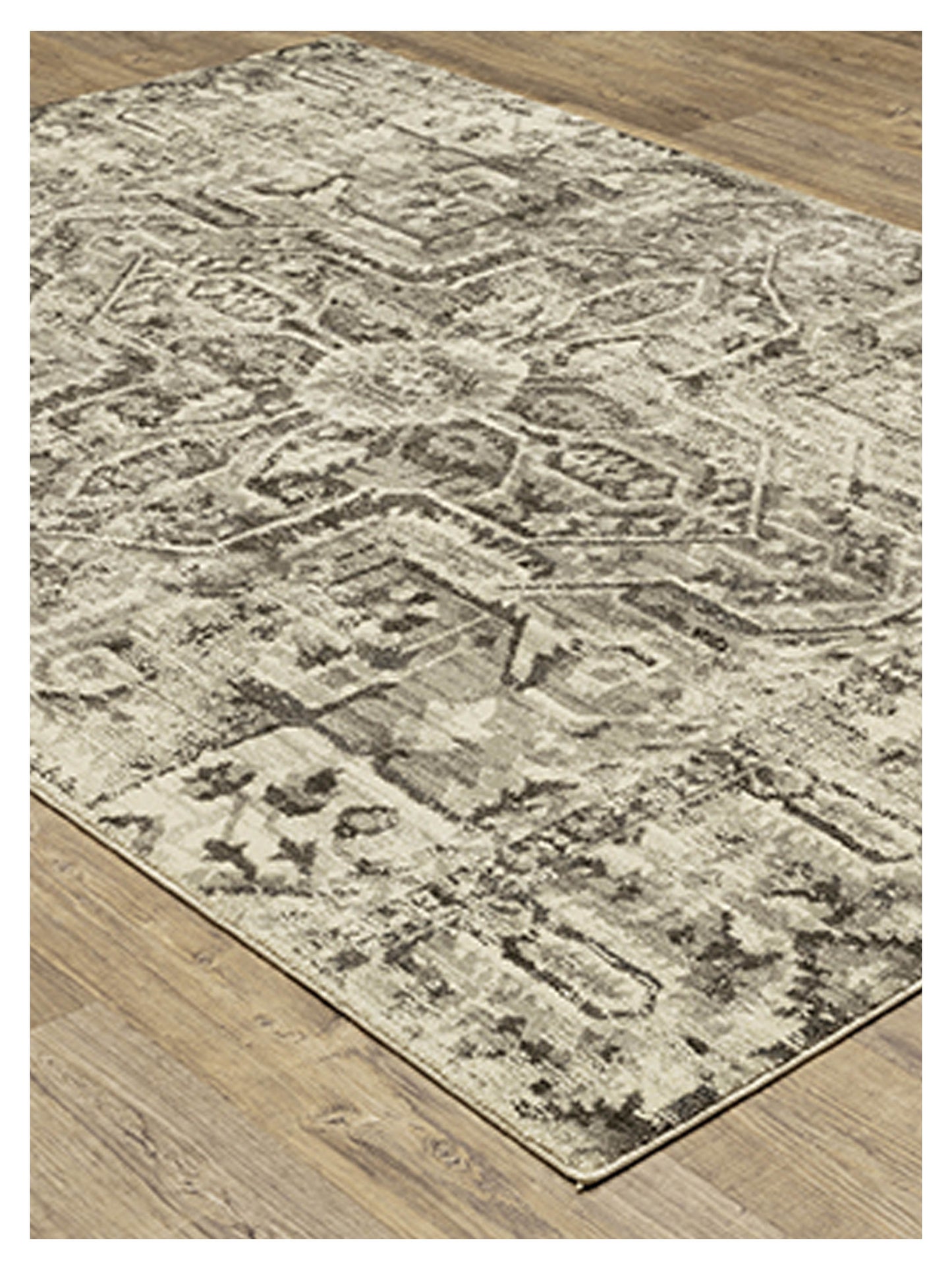 Oriental Weavers FLORENCE 4333W Charcoal Ivory Casual Machinemade Rug