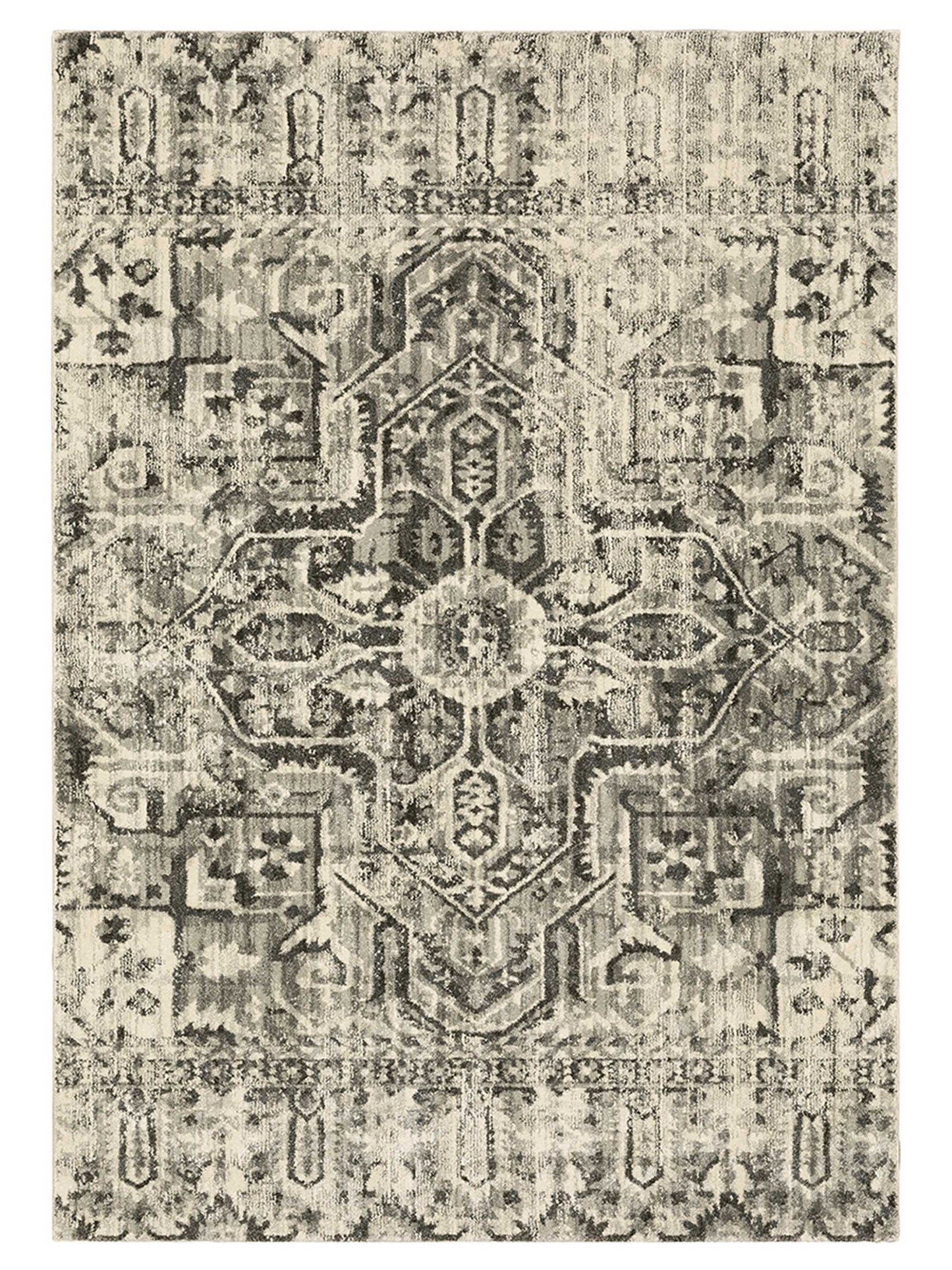 Oriental Weavers FLORENCE 4333W Charcoal Casual Machinemade Rug