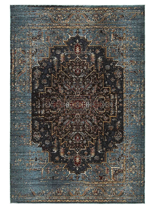 Oriental Weavers EMPIRE 4440L Blue Traditional Machinemade Rug