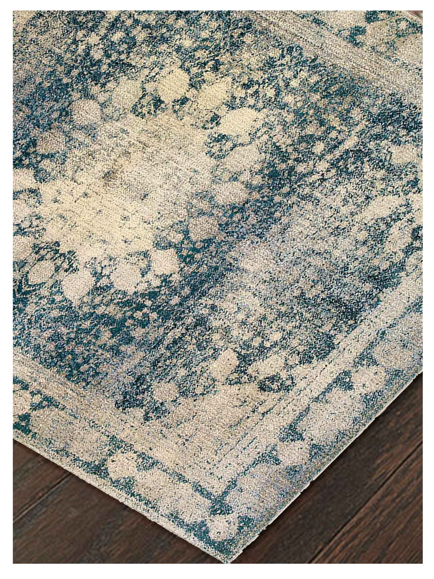 Oriental Weavers EMPIRE 4445S Ivory Blue Traditional Machinemade Rug