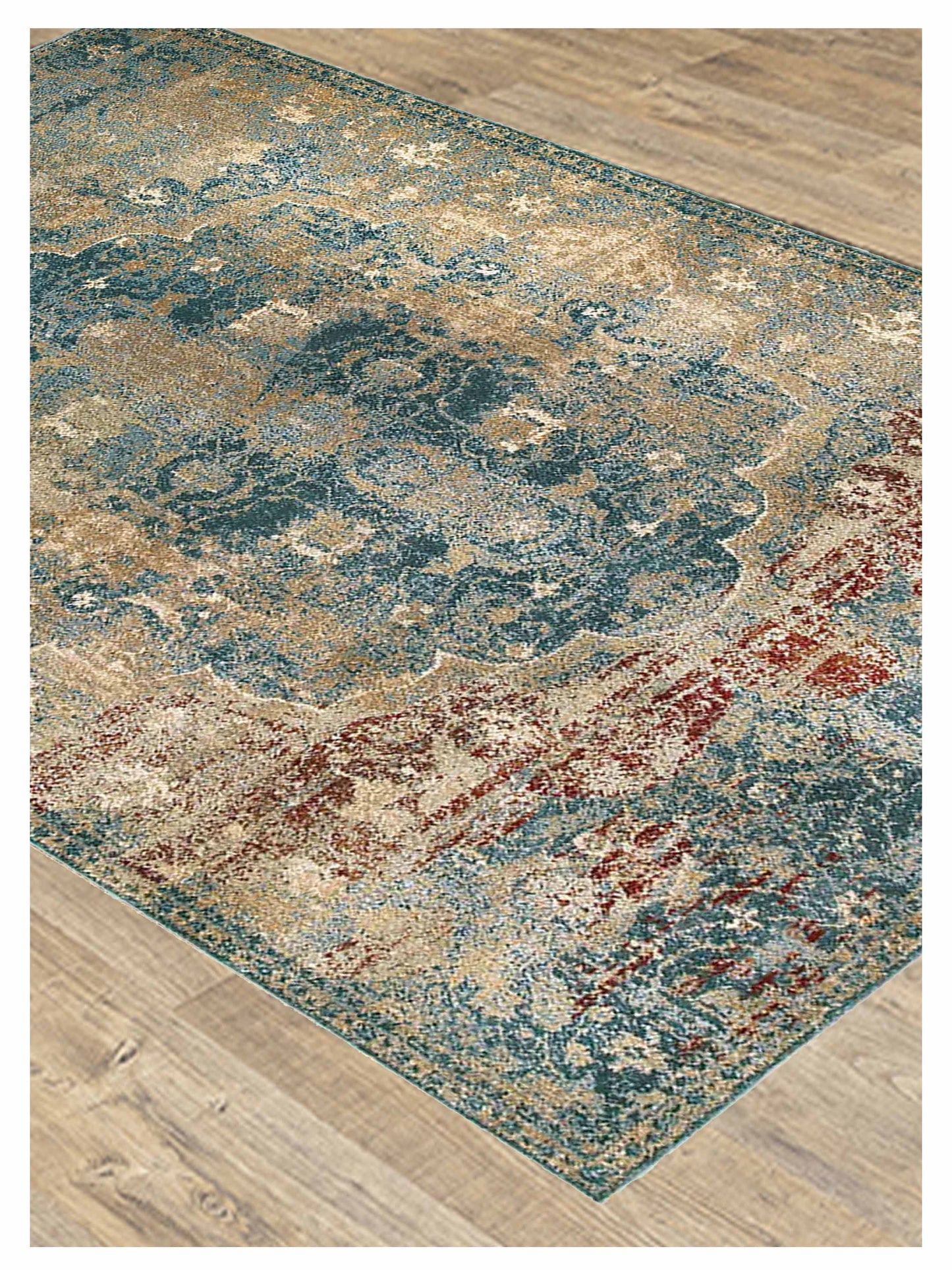 Oriental Weavers EMPIRE 4449H Gold Blue Traditional Machinemade Rug