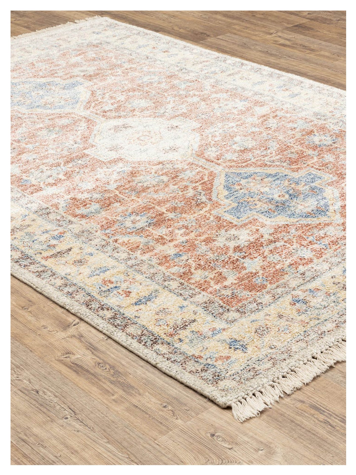 Oriental Weavers MALABAR 45305 Orange Blue Traditional Loom Rug